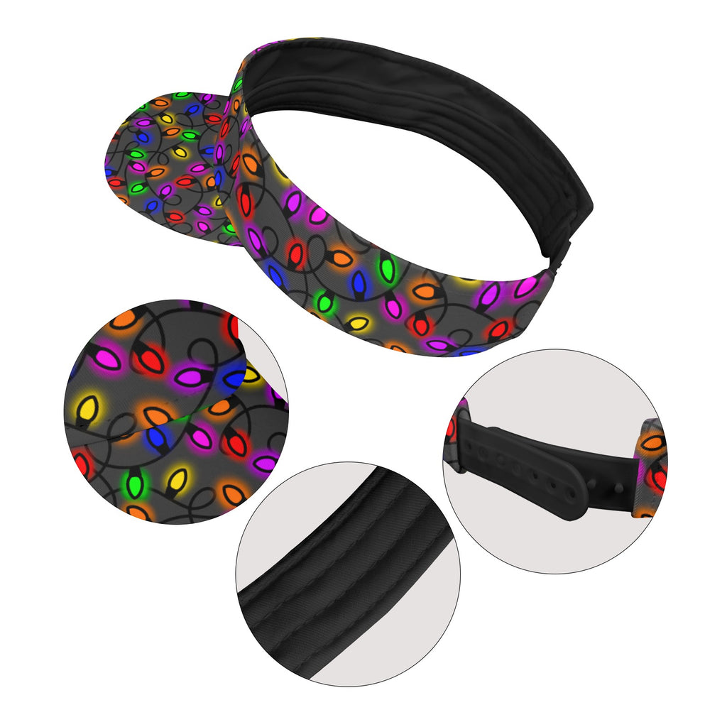 Christmas Lights Sports Visor