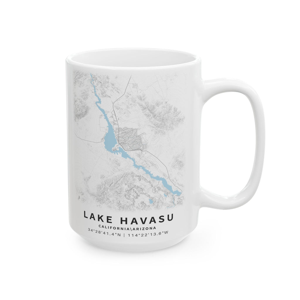 Lake Superior Map Mug | Ceramic 11oz or 15oz, Lake Map Coffee Cup
