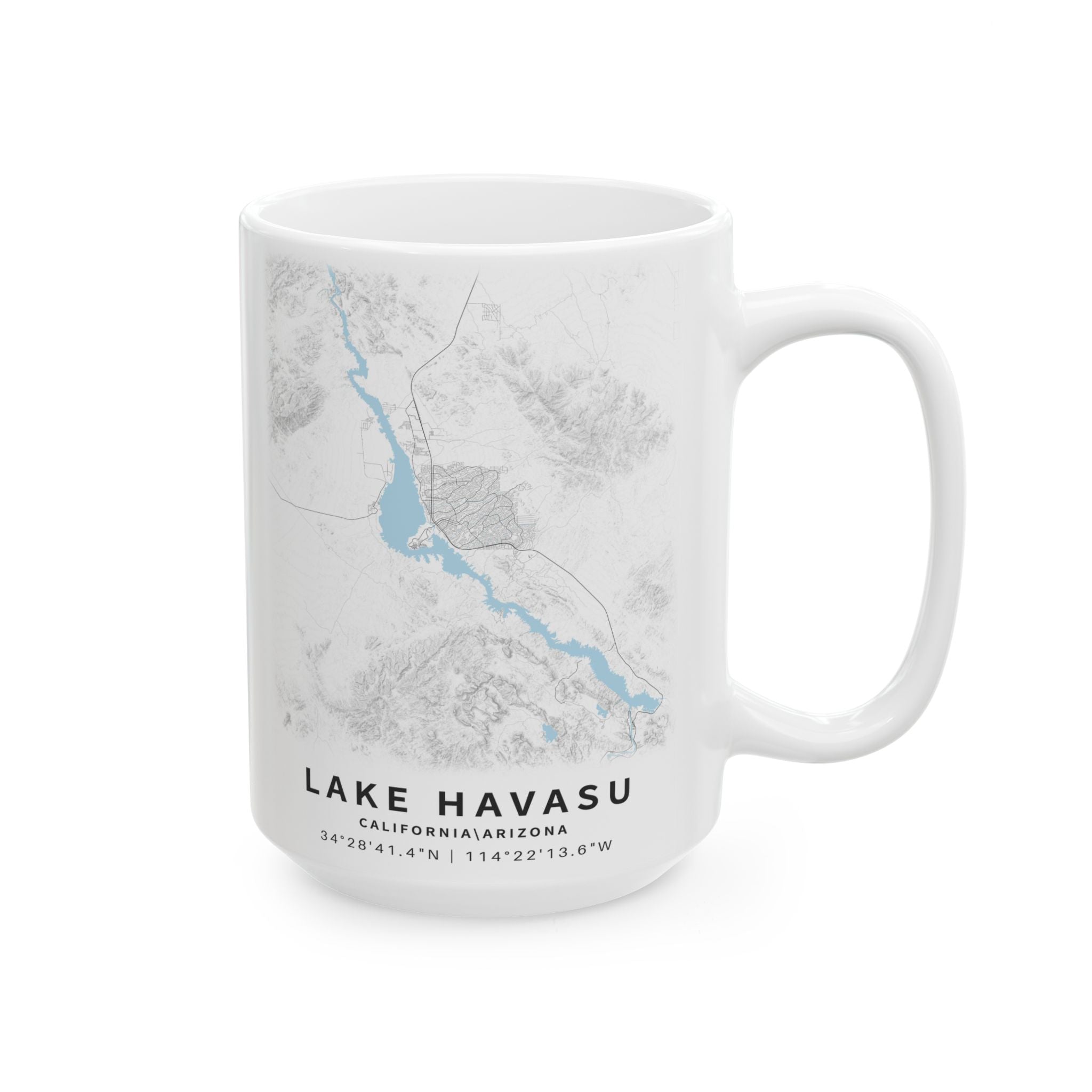 Lake Superior Map Mug | Ceramic 11oz or 15oz, Lake Map Coffee Cup