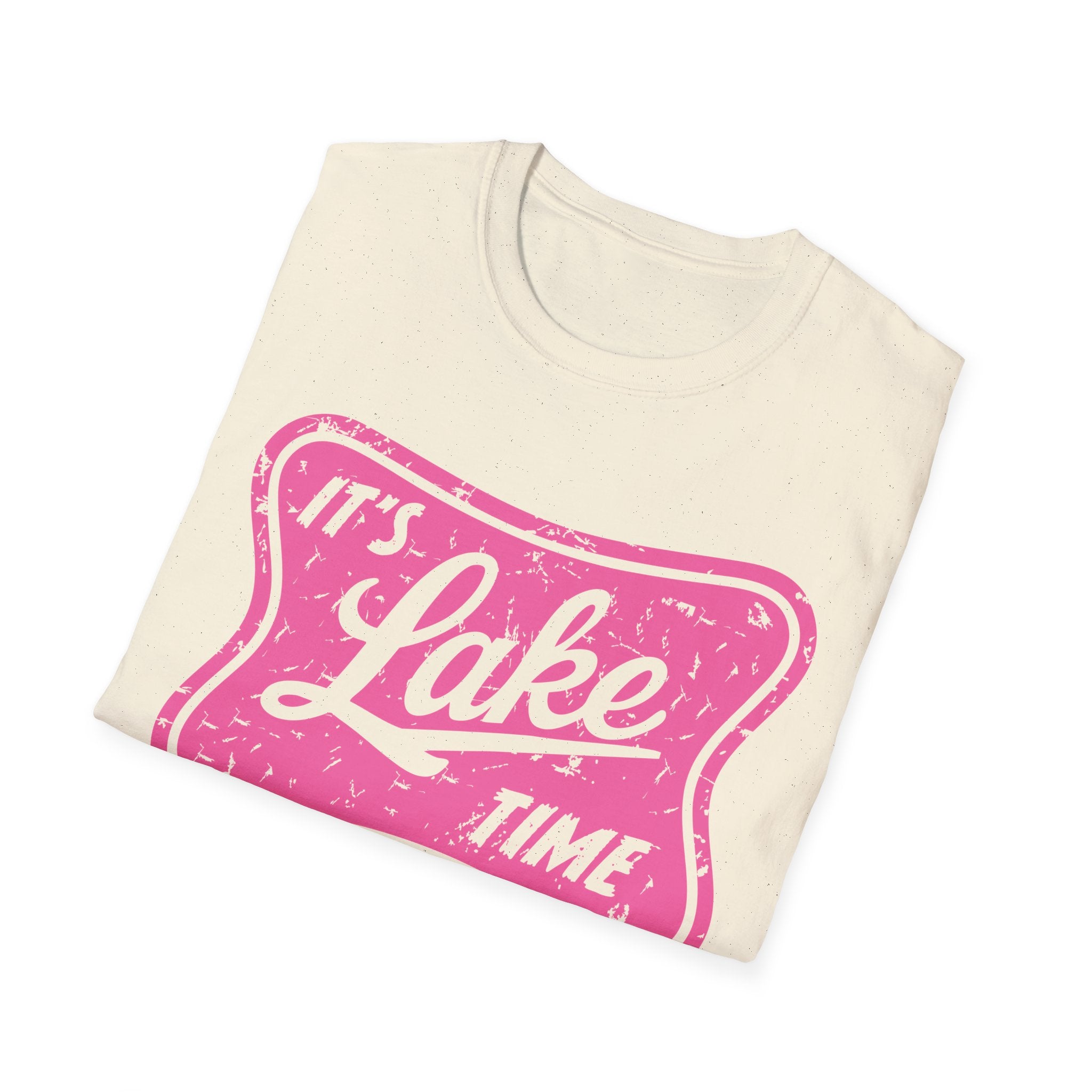 Lake Life Graphic Tee | Its Lake Time T-Shirt, Unisex Softstyle Tee, Womans Girls Teens, Summer Outdoor Tee, Lake Lover Gift