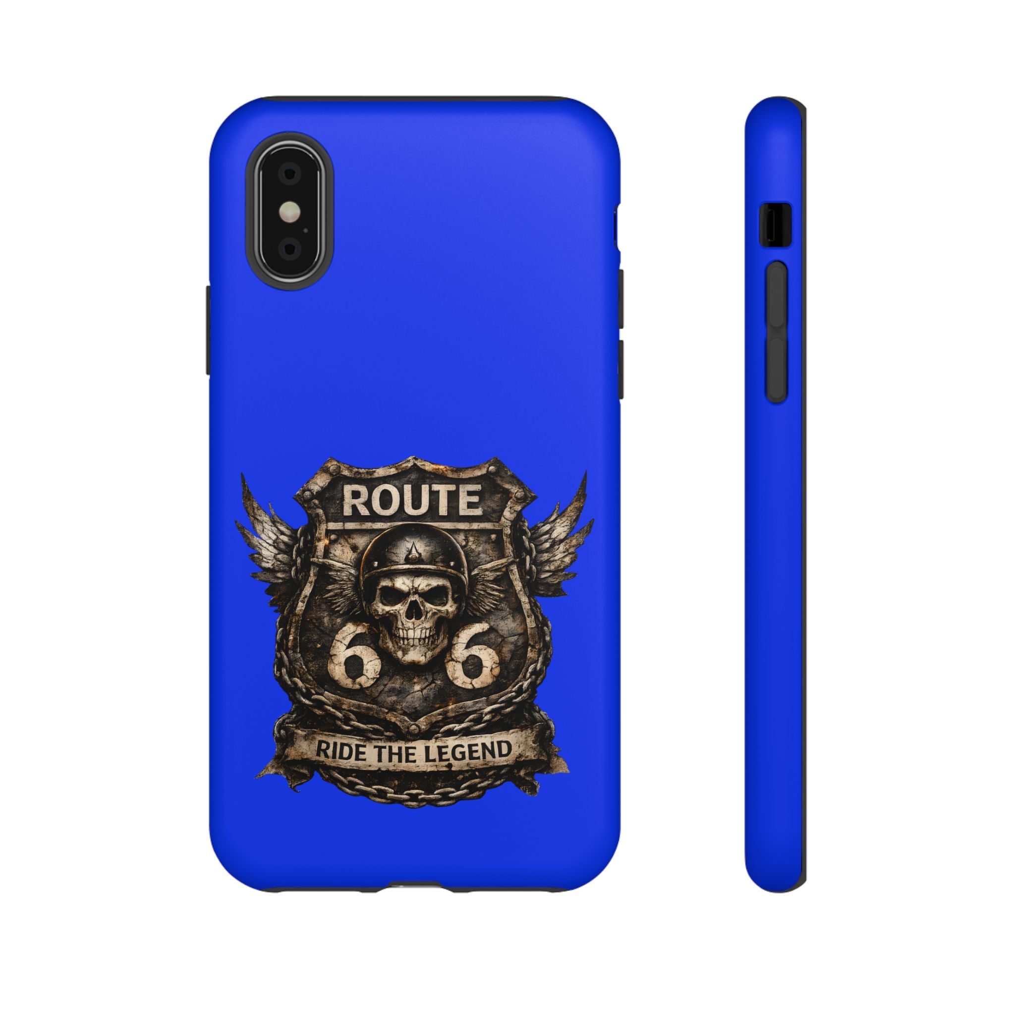 Route 66 Skull Helmet phone case | Motorcycle emblem, Ride the Legend