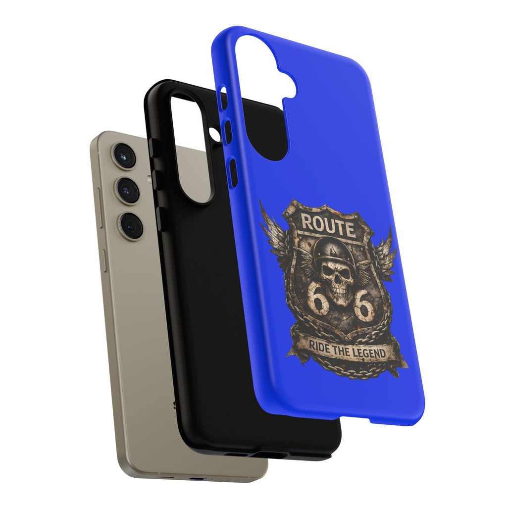 Route 66 Skull Helmet phone case | Motorcycle emblem, Ride the Legend
