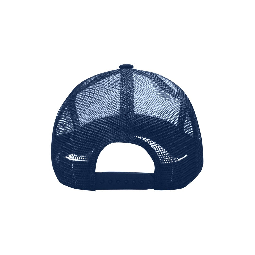 Bright Flowers Baseball Cap Navy