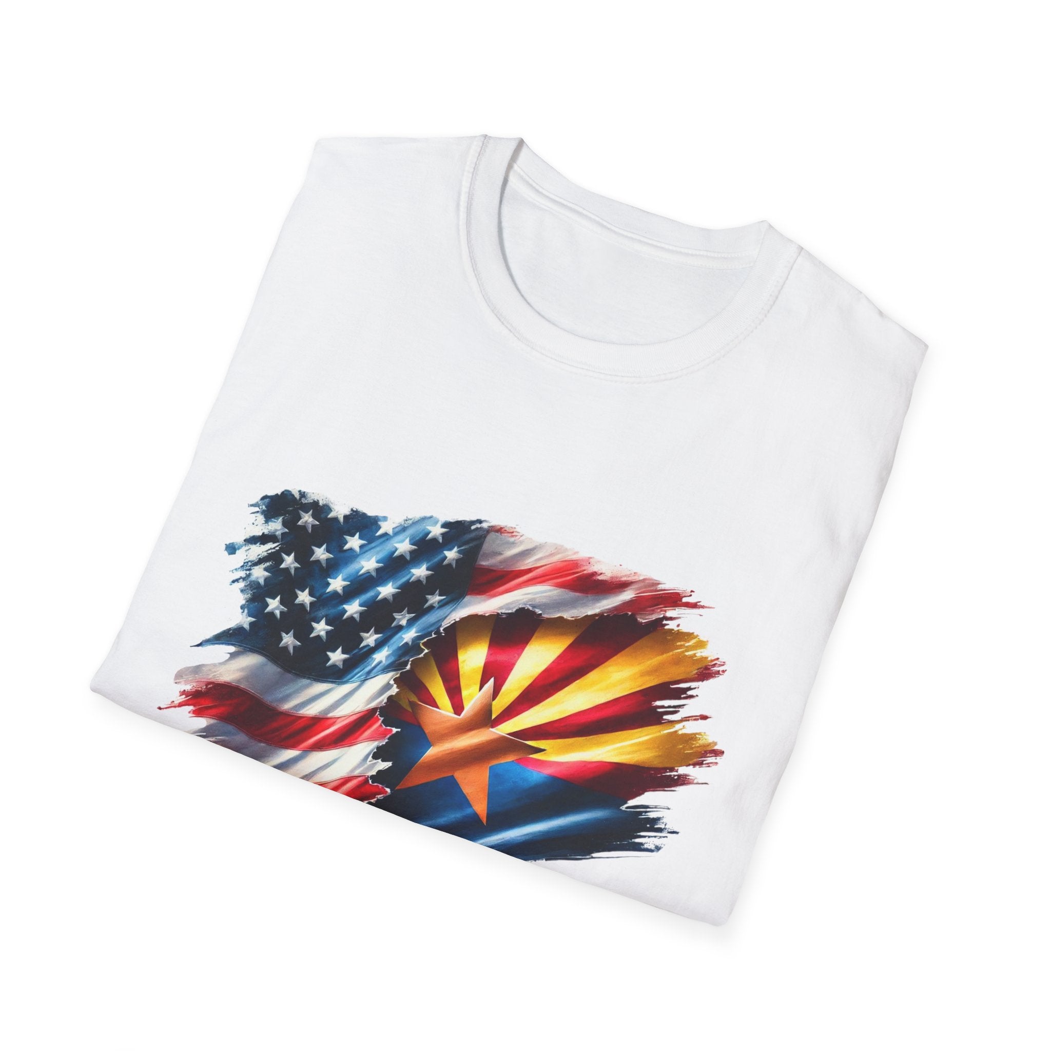 Arizona Flag with American Flag T-Shirt | Patriotic State Pride Tee