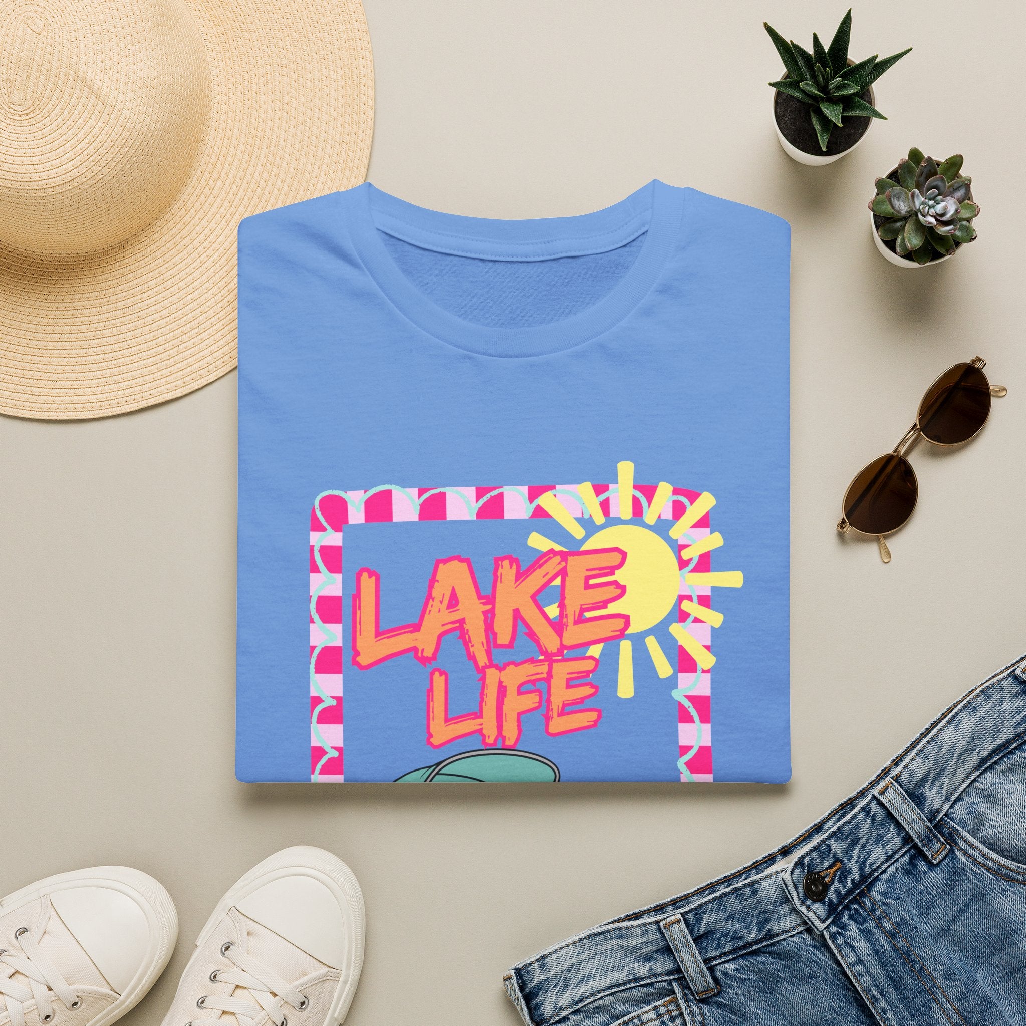 Lake Life Pontoon Boat T-Shirt | Summer Lake Vibes