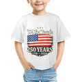 4th of July We The People 250 Years Celebration  Kids' T-Shirt in USA Size Front Print（Made in USA，Ships to USA Only）Free Shipping