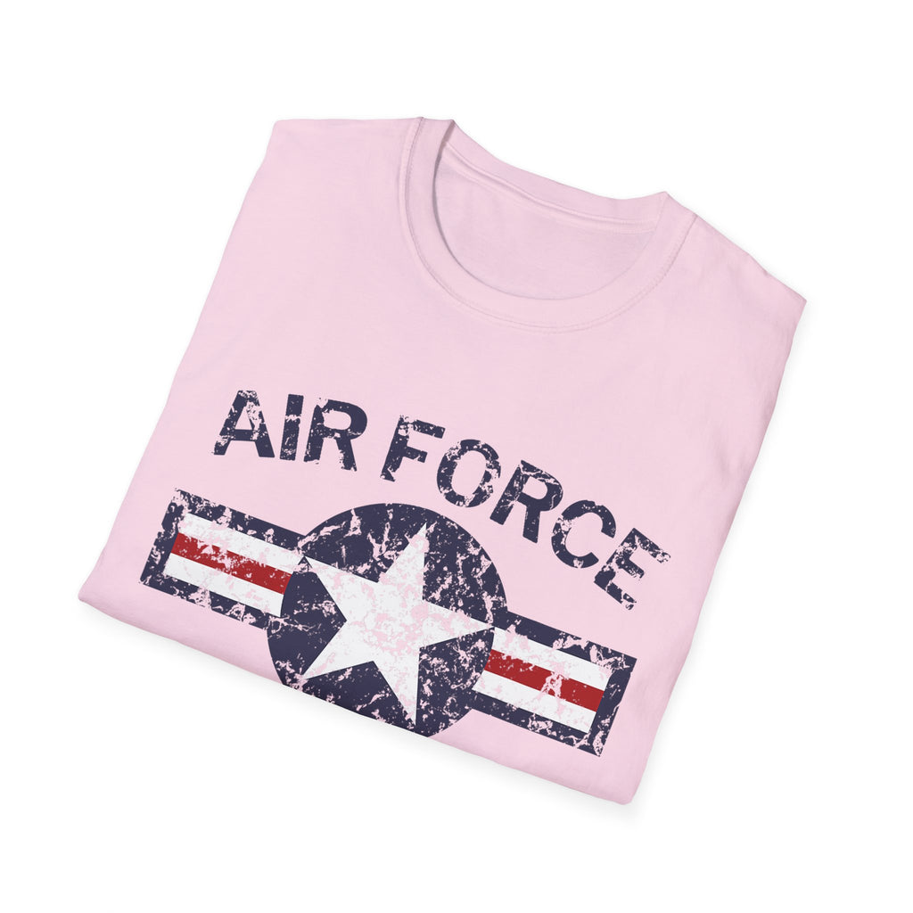 Air Force Veteran Distressed Logo T-Shirt | Military Star Stripe Tee