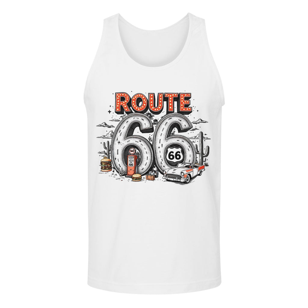 Route 66 Men's Tank Top  Made in USA Free Shipping