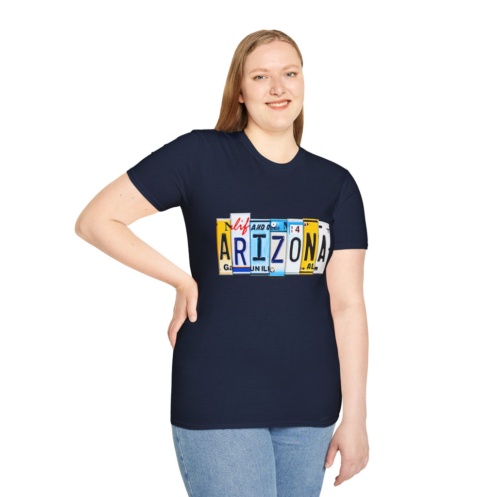 Arizona License Plate Collage T-Shirt | State Graphic Tee