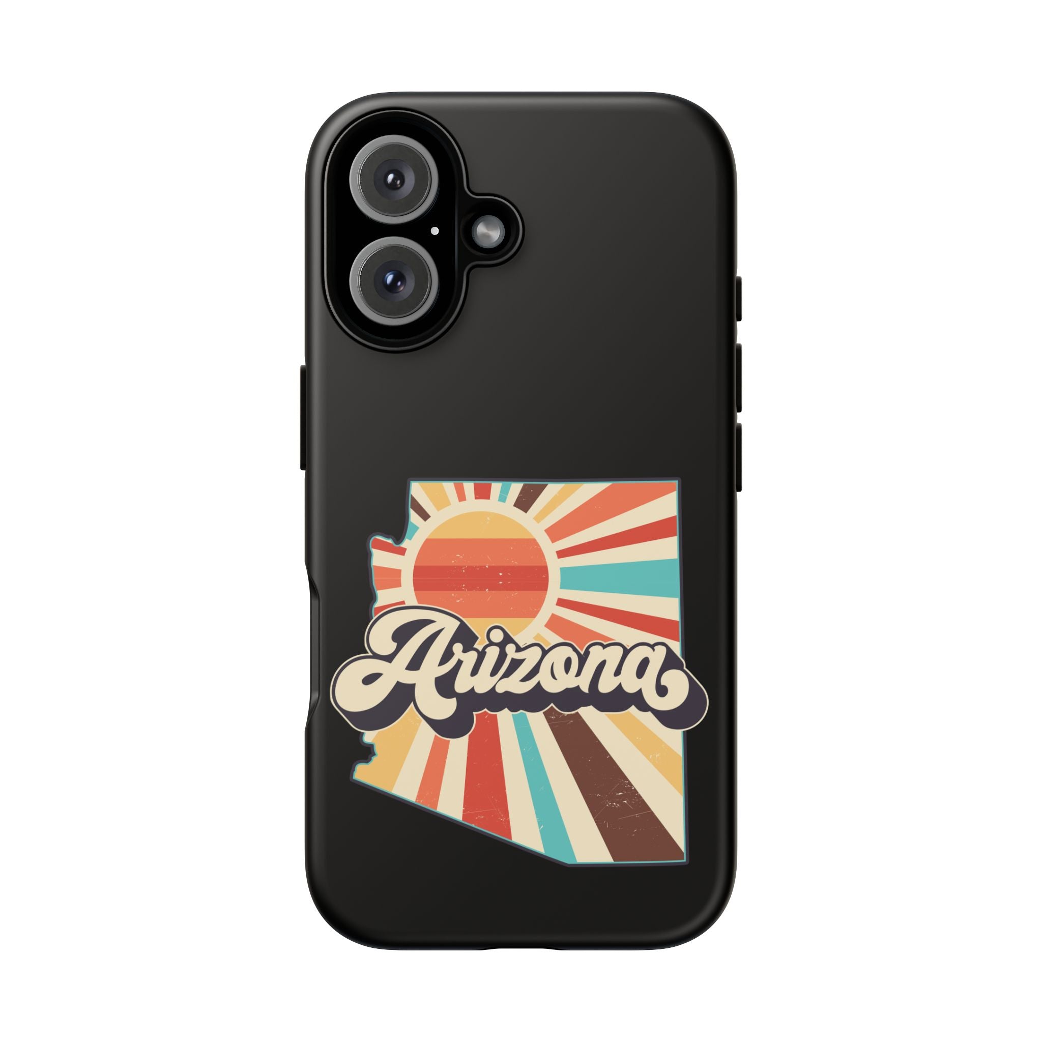 Arizona State Outline Retro Sunset Phone Case | AZ Tough Case