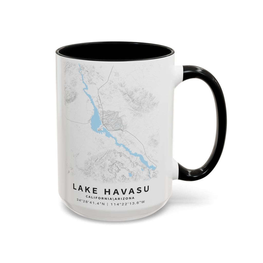 Lake Havasu map Accent Coffee Mug | 11oz 15oz