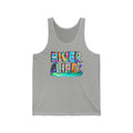 River Life tank | colorful water typography, kayak, nature summer design