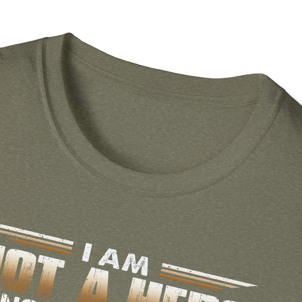 I Am Not a Hero I Am a U.S. Veteran T-Shirt | American Flag Soldier Tee