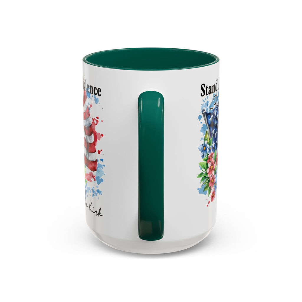 Charlie Kirk Patriotic Coffee Mugs for Inspiration, Stand Against Violence, Colorful Mugs, Gift for Activists, Tea Lovers, 4th of July