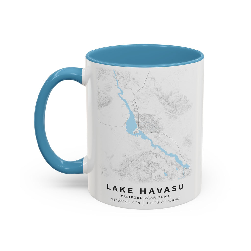 Lake Havasu map Accent Coffee Mug | 11oz 15oz