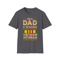 I'm a Dad a Grandpa and a Vietnam Veteran T-Shirt | Military Ribbon Tee