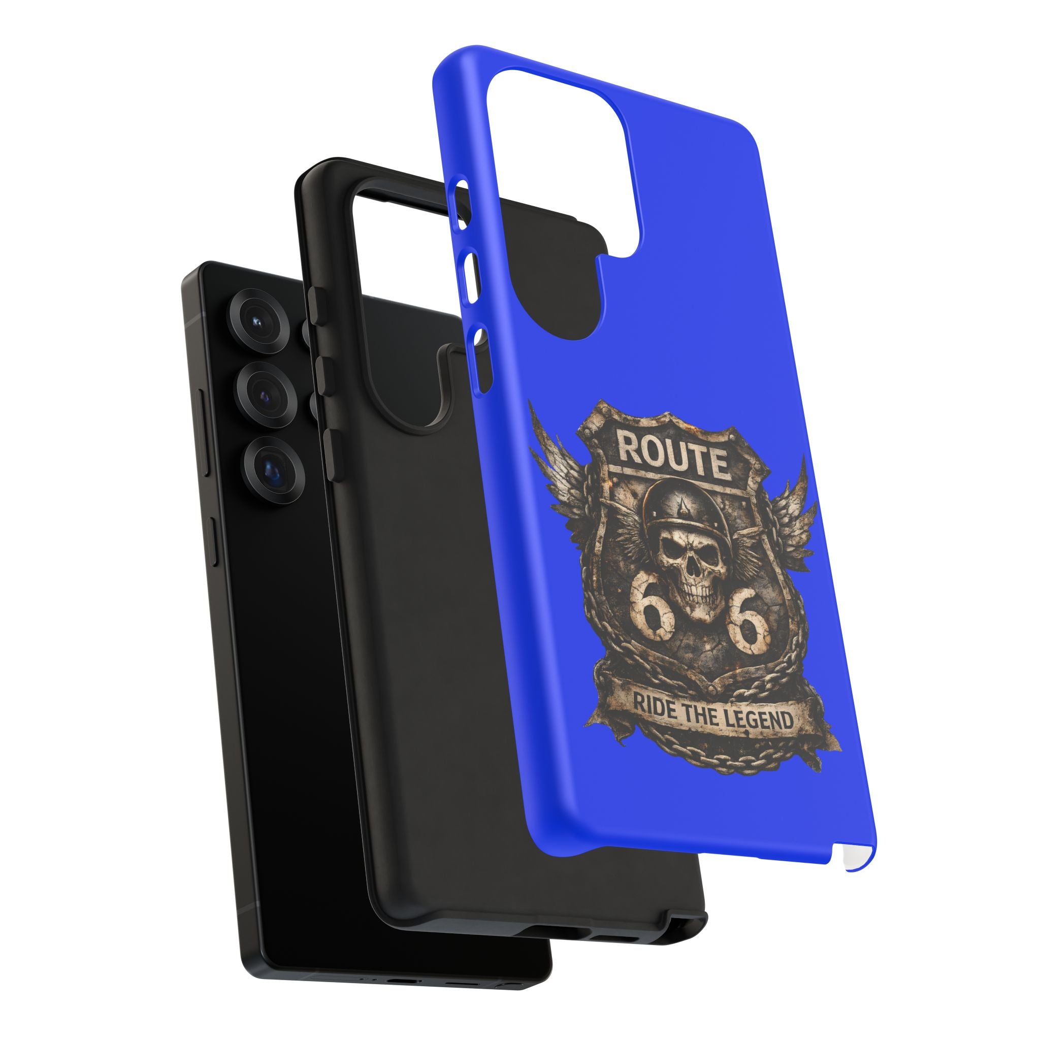 Route 66 Skull Helmet phone case | Motorcycle emblem, Ride the Legend