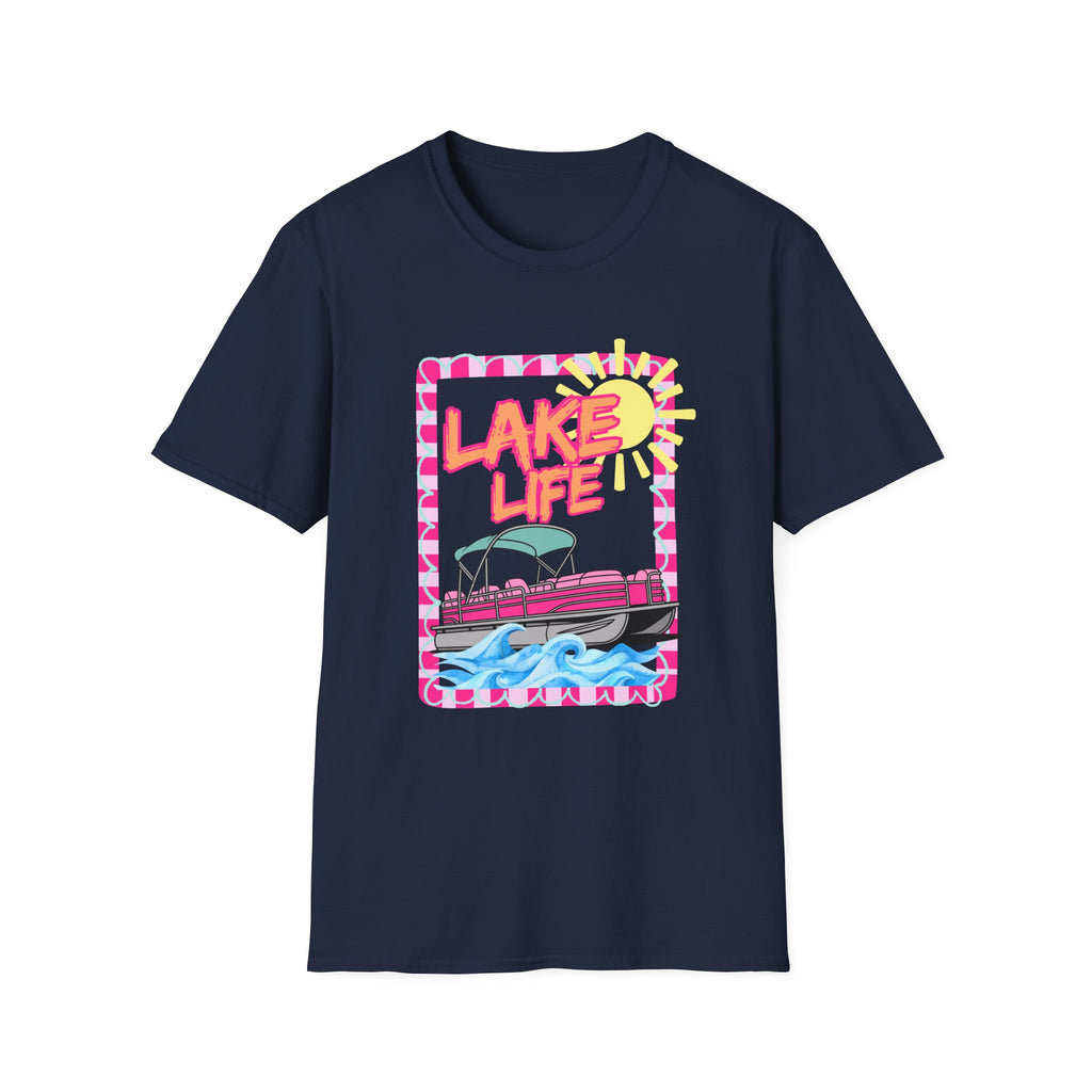 Lake Life Pontoon Boat T-Shirt | Summer Lake Vibes