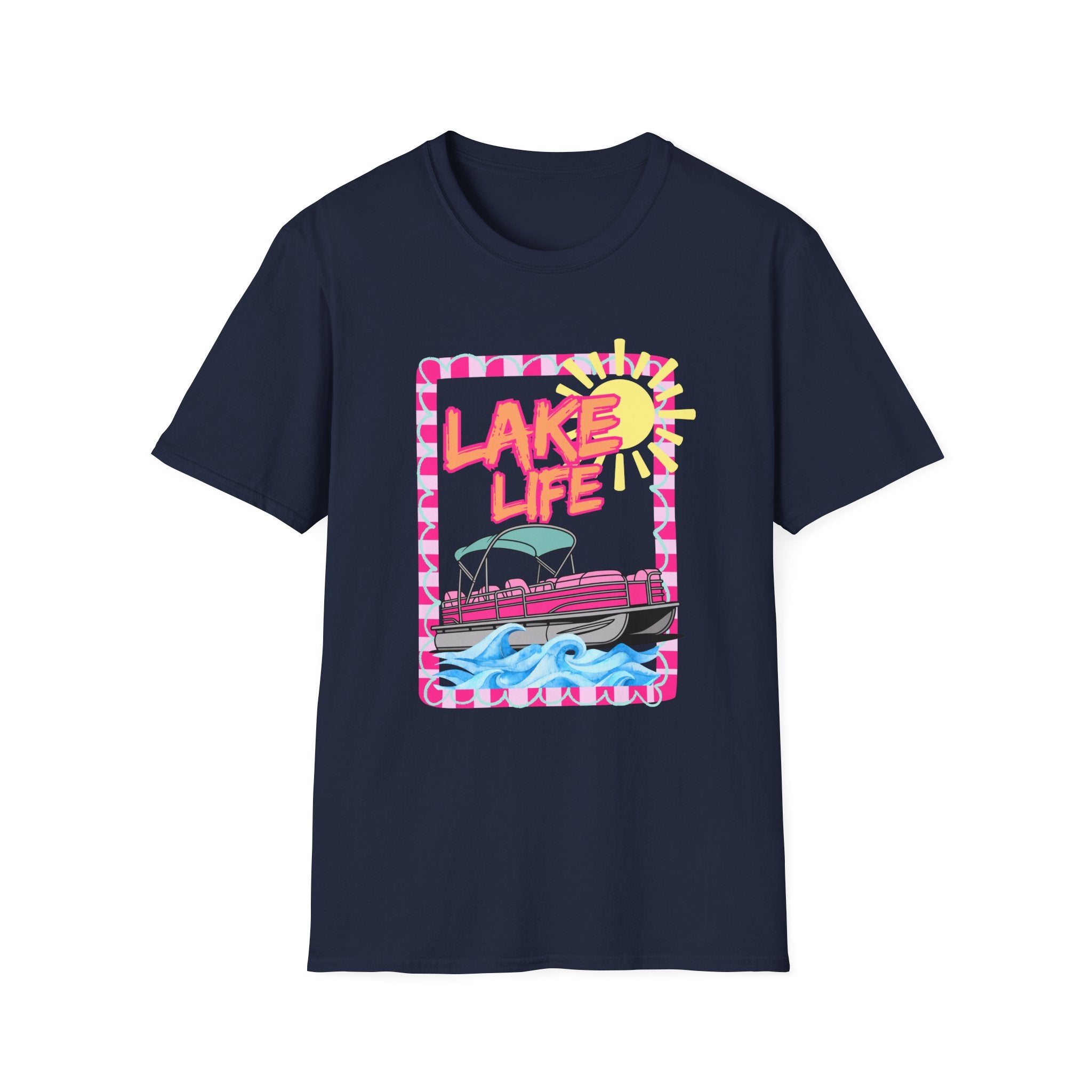 Lake Life Pontoon Boat T-Shirt | Summer Lake Vibes