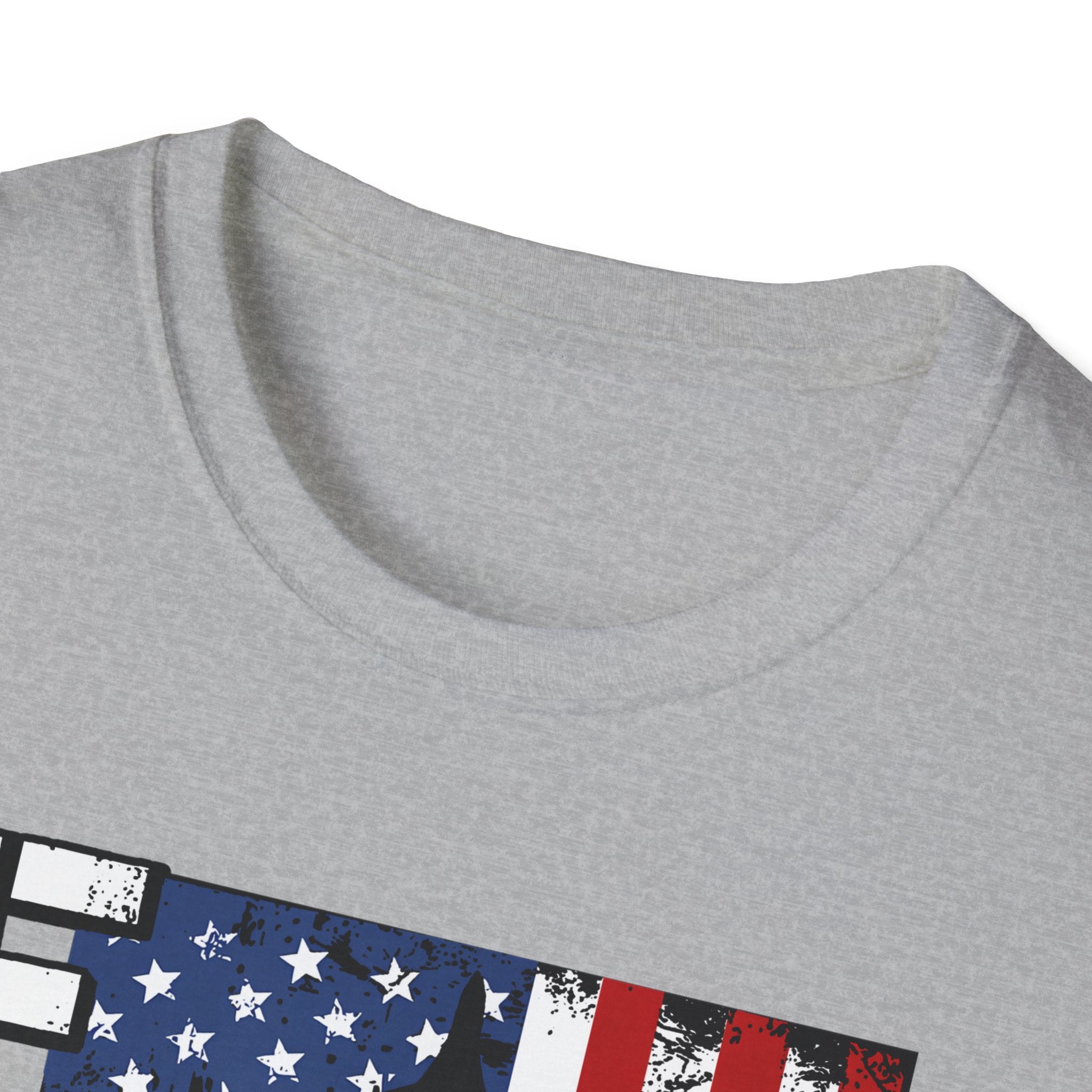 FAFO Patriotic Political Portrait T-Shirt | Flag Background, Bold Lettering