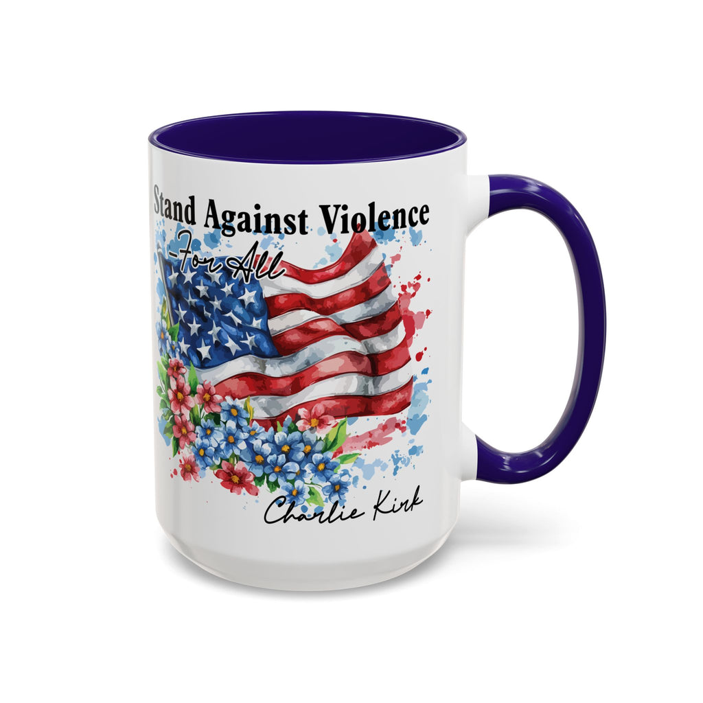Charlie Kirk Patriotic Coffee Mugs for Inspiration, Stand Against Violence, Colorful Mugs, Gift for Activists, Tea Lovers, 4th of July
