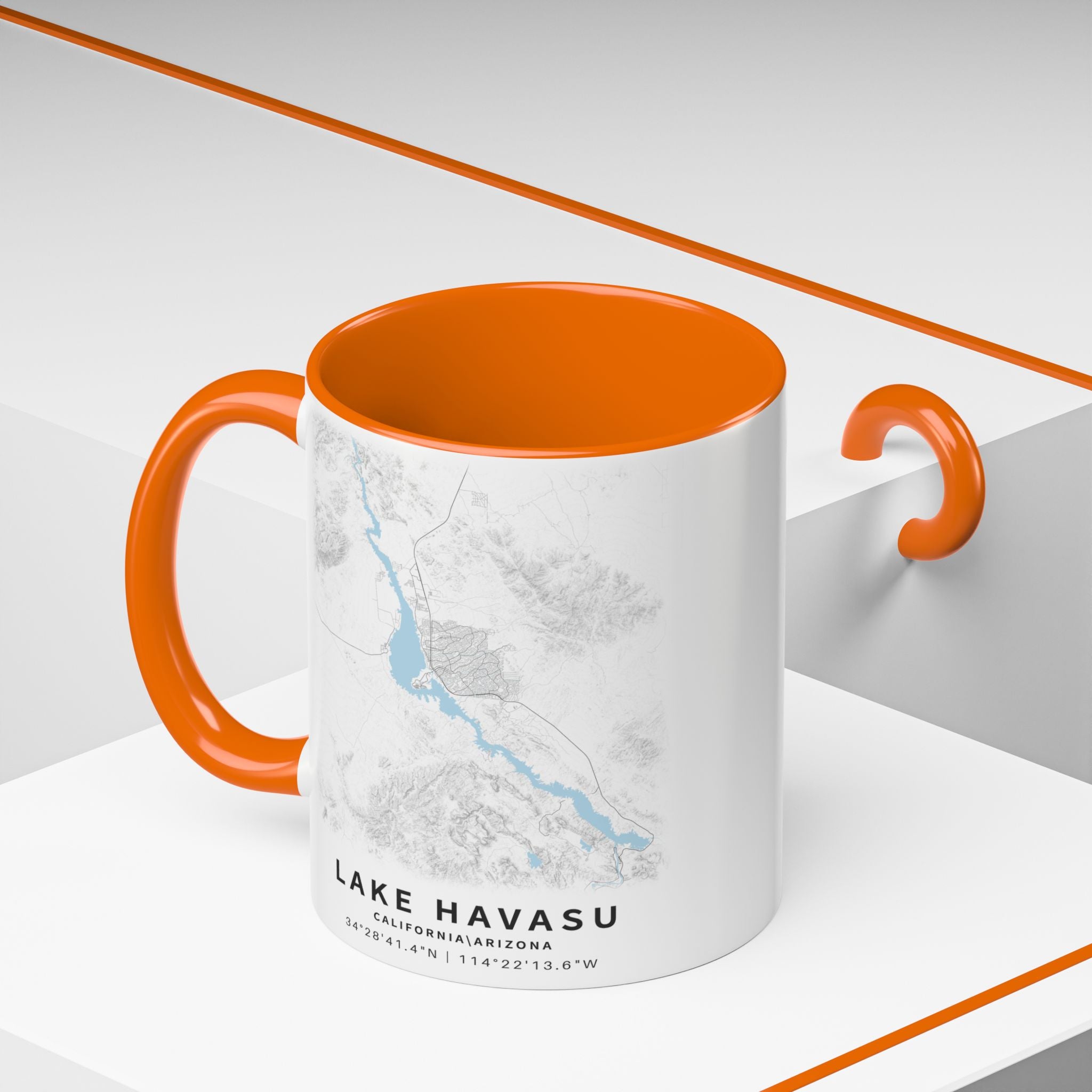 Lake Havasu map Accent Coffee Mug | 11oz 15oz