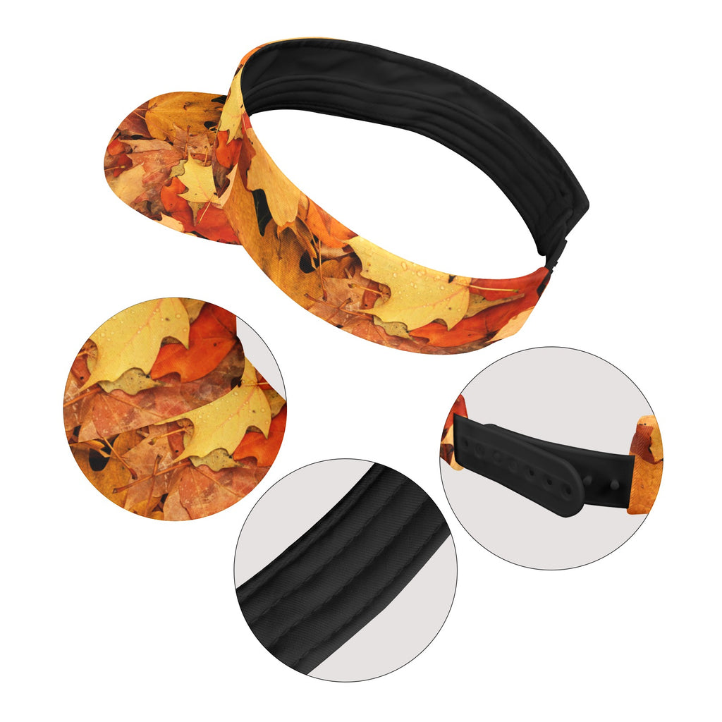 Fall Leaves Sports Visor
