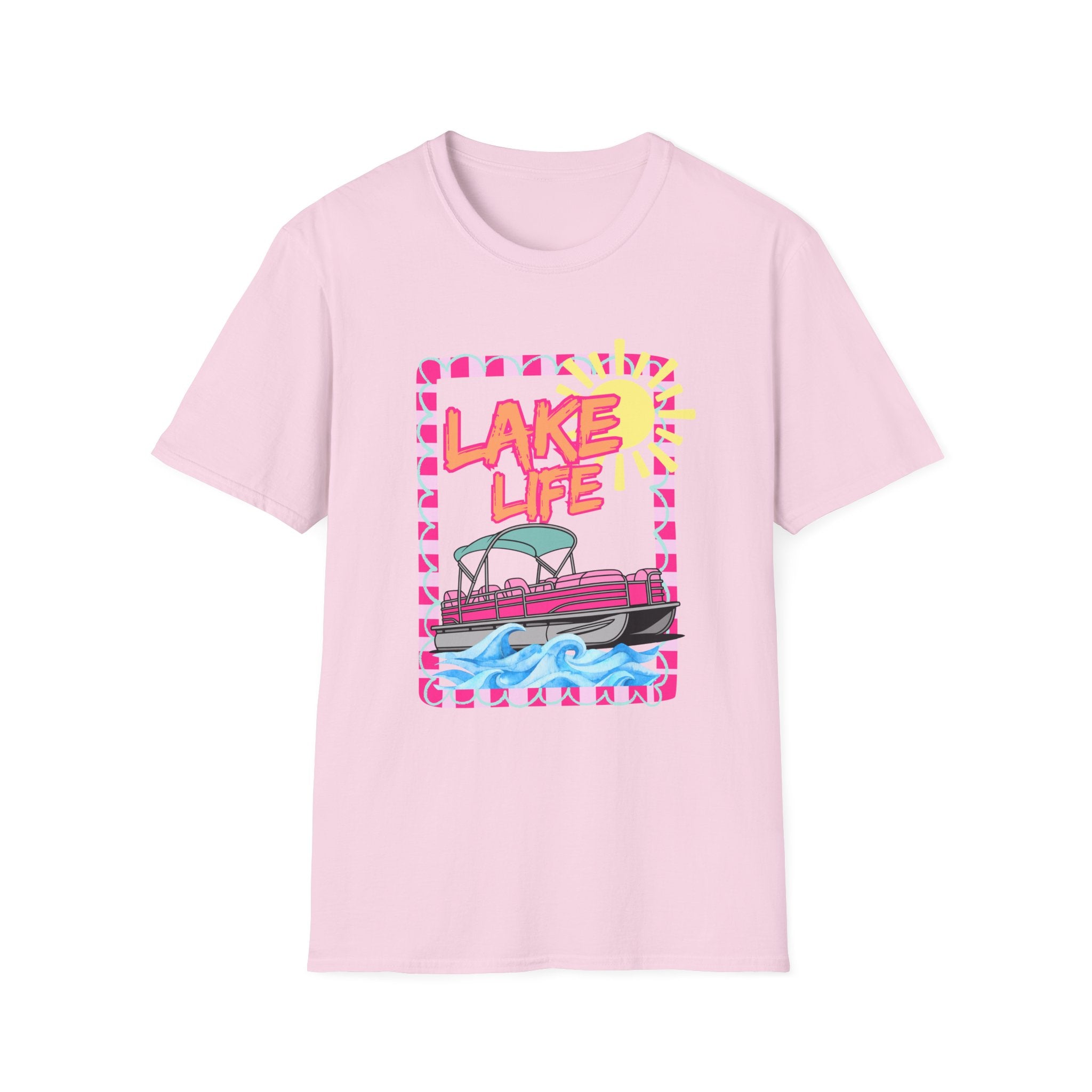Lake Life Pontoon Boat T-Shirt | Summer Lake Vibes