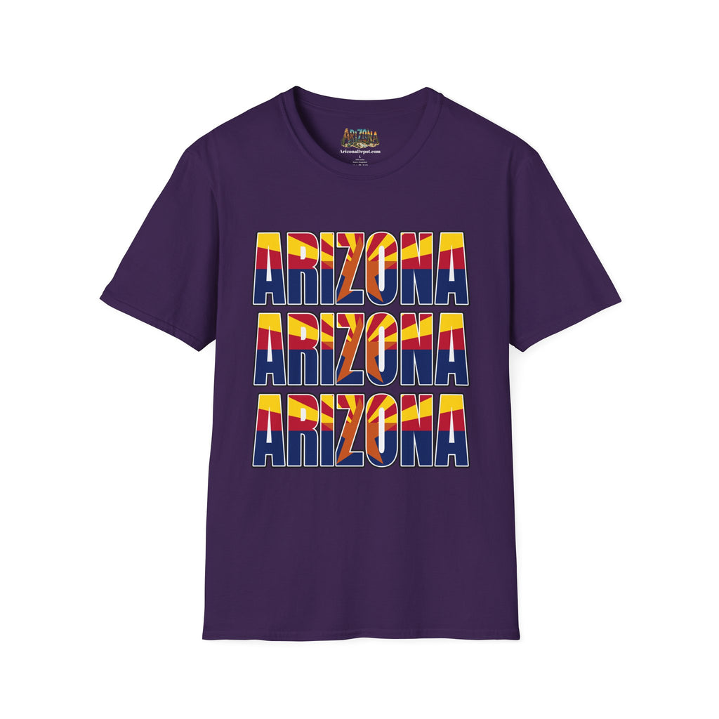 Arizona Retro Logo T‑Shirt — Vintage Sunset State Pride Tee