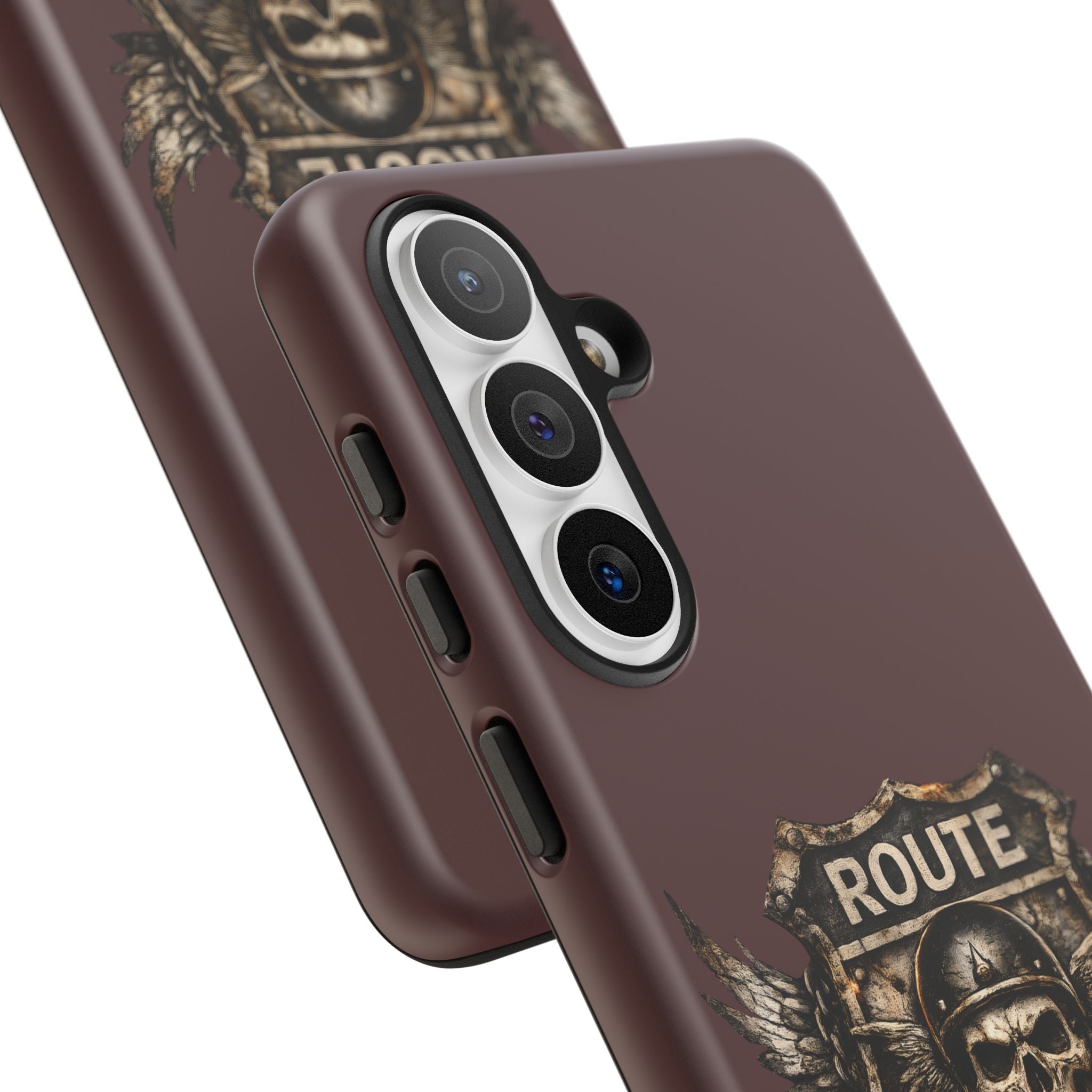 Route 66 Skull Helmet phone case | Motorcycle emblem, Ride the Legend