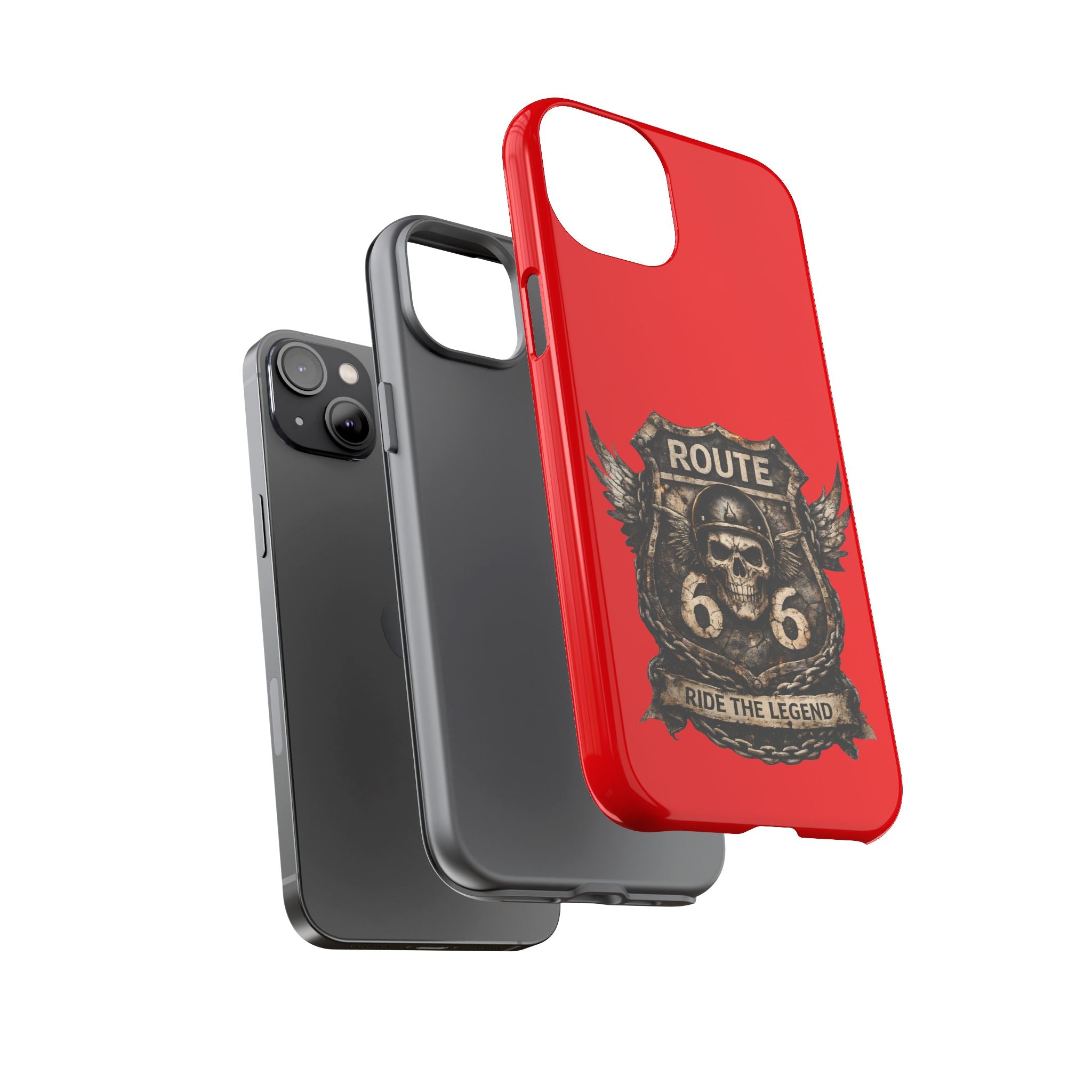 Route 66 Skull Helmet phone case | Motorcycle emblem, Ride the Legend