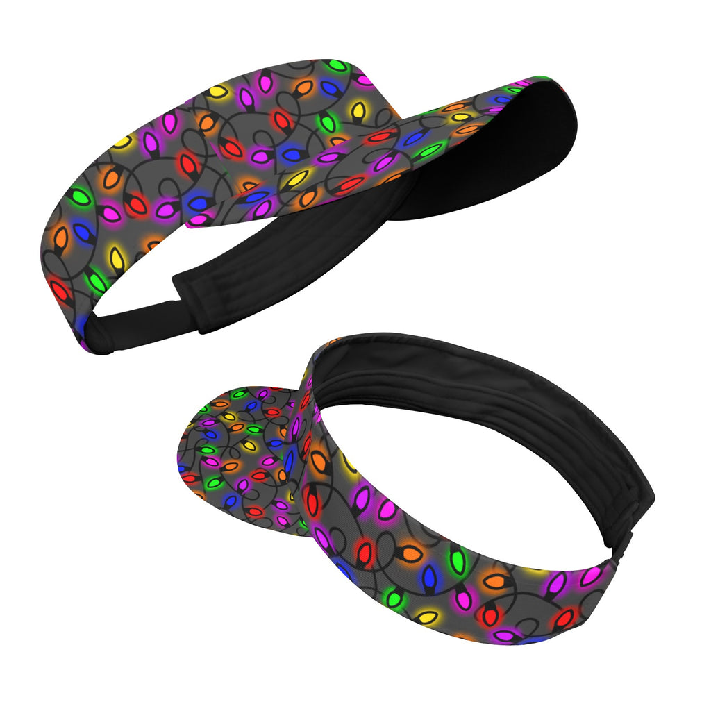 Christmas Lights Sports Visor