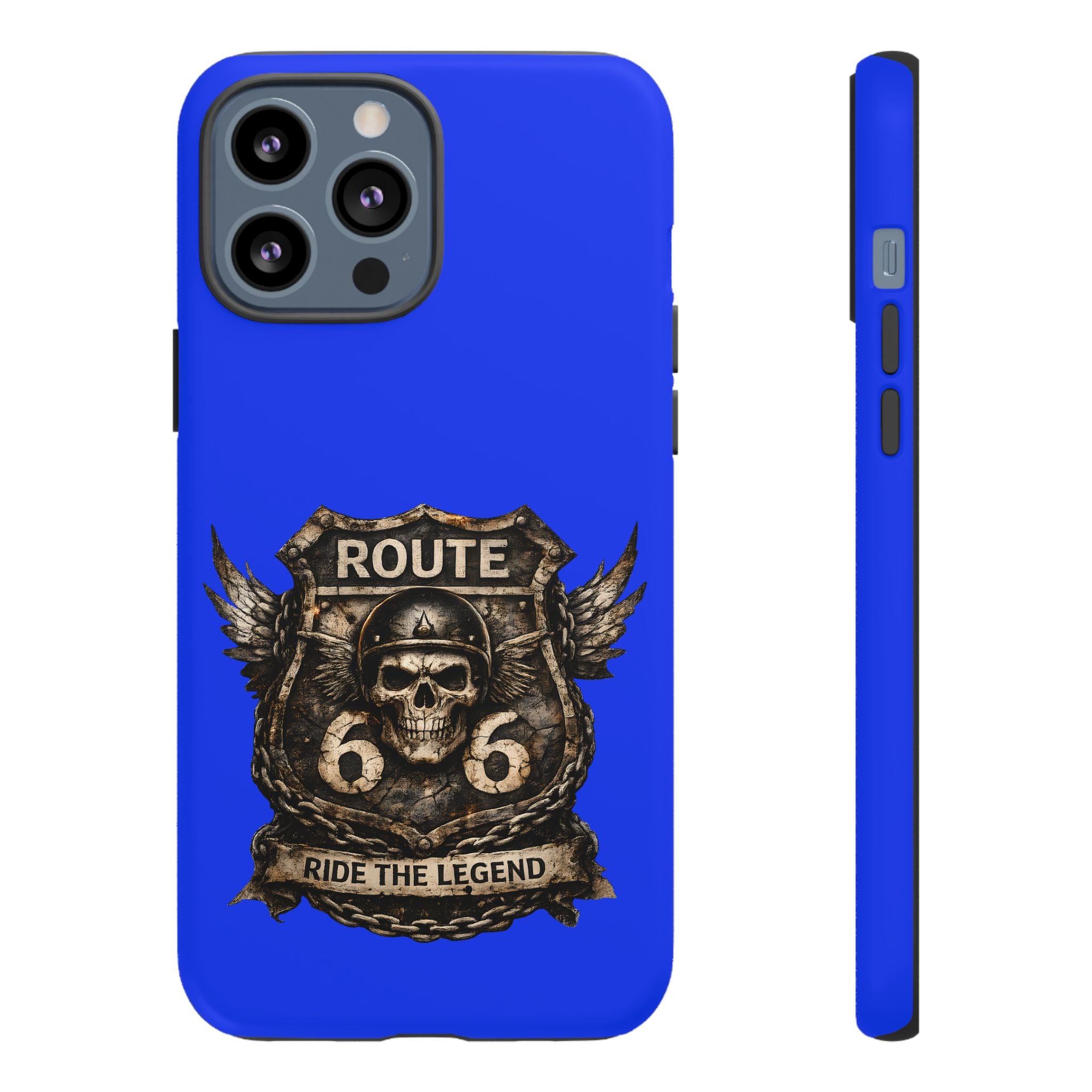 Route 66 Skull Helmet phone case | Motorcycle emblem, Ride the Legend