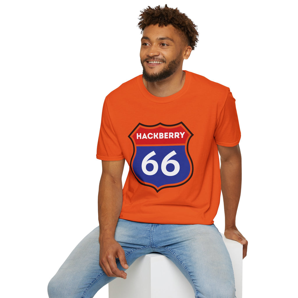 Hackberry 66 Shield T-Shirt | Route 66 Road Sign Tee