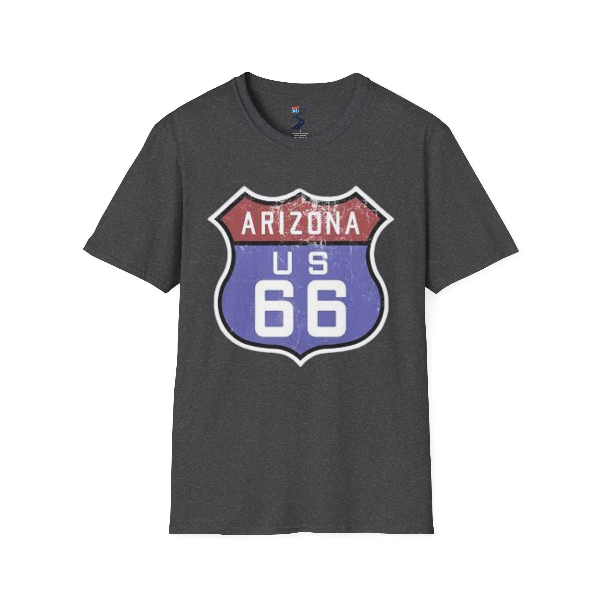 Arizona US 66 Shield T-Shirt | Route 66 Vintage Sign Tee