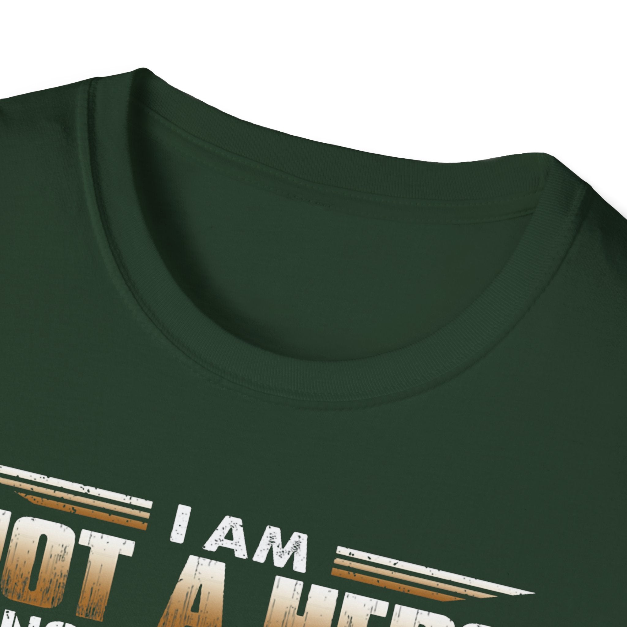 I Am Not a Hero I Am a U.S. Veteran T-Shirt | American Flag Soldier Tee