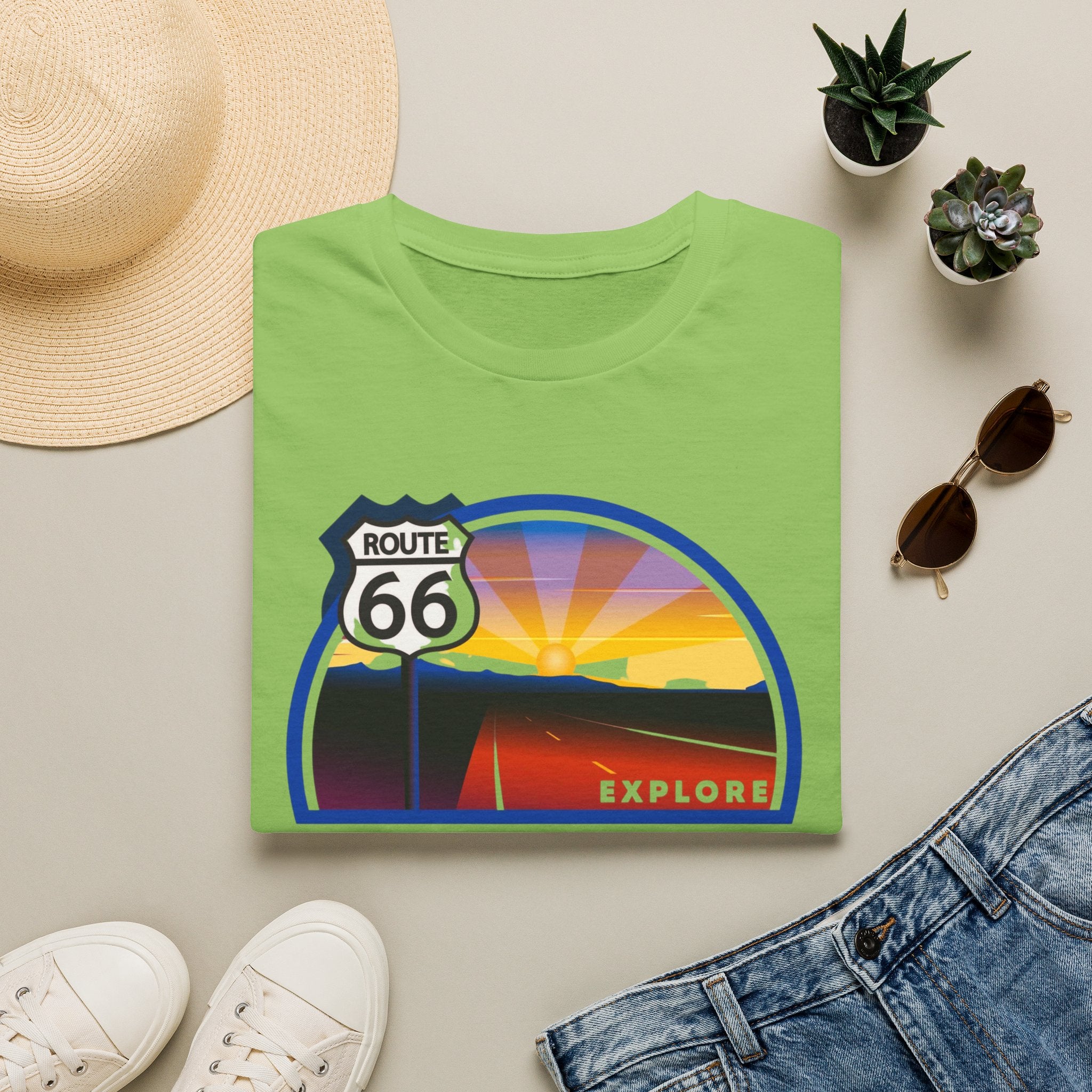 Route 66 Kingman Arizona T-Shirt — Vintage Sunset Explore Graphic Tee