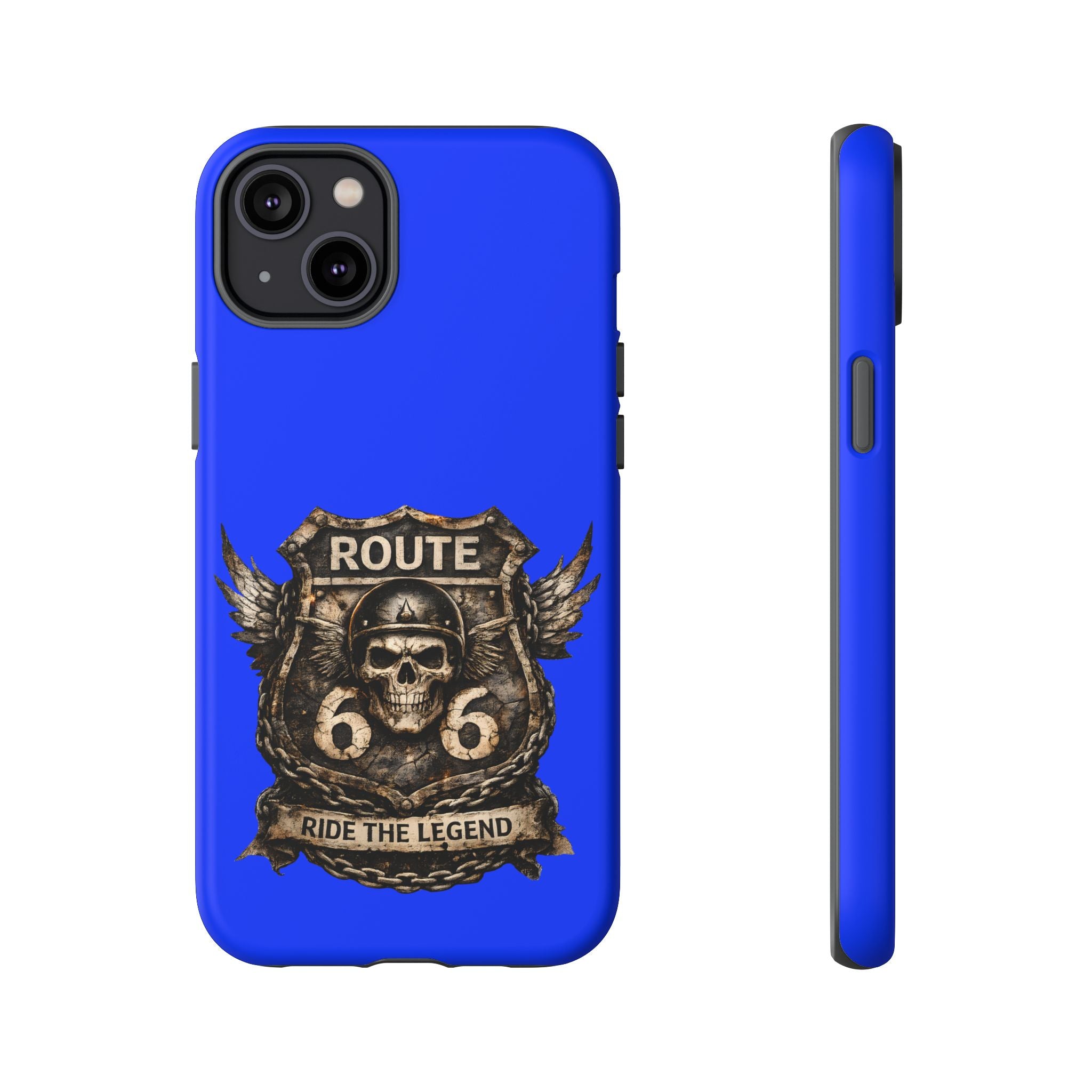 Route 66 Skull Helmet phone case | Motorcycle emblem, Ride the Legend