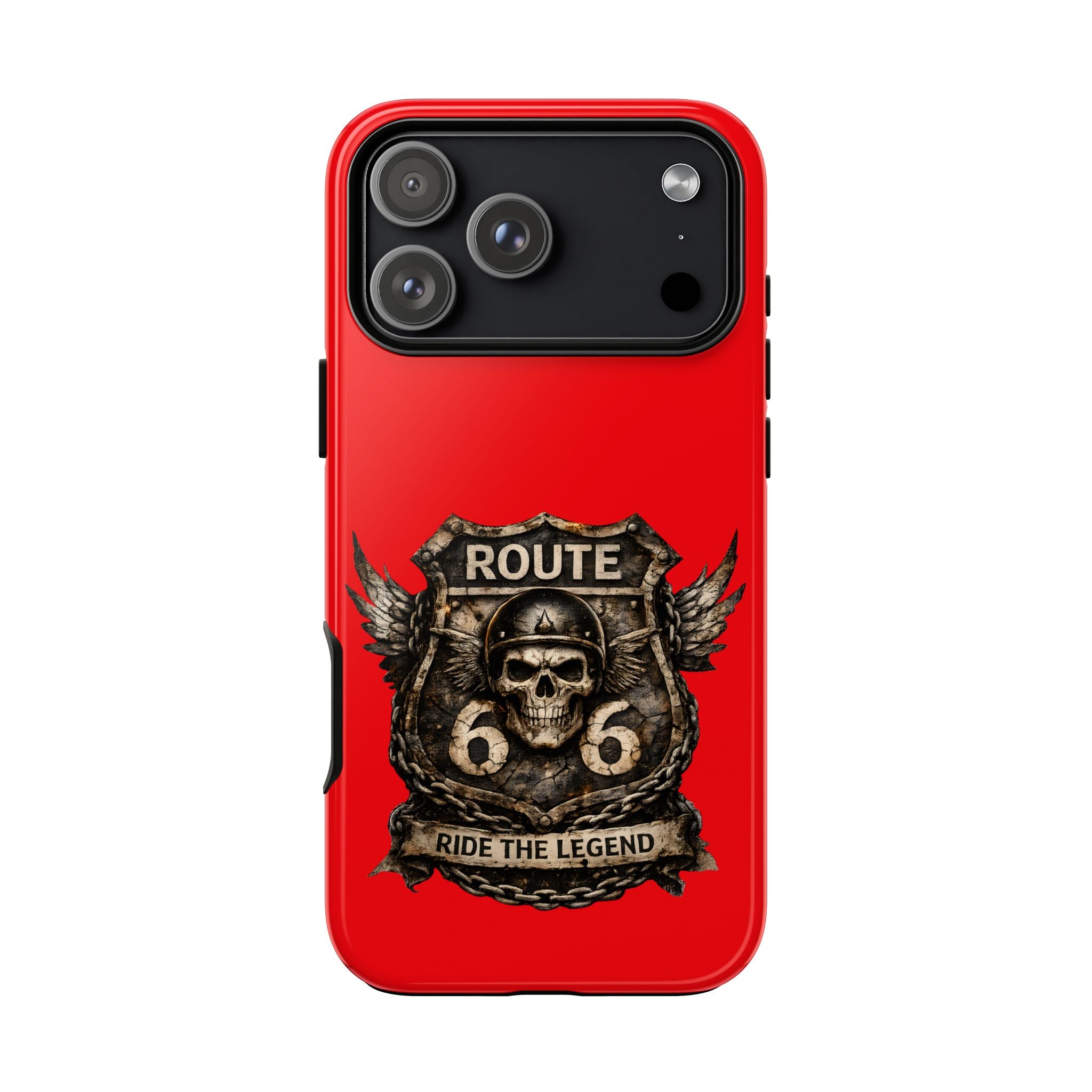 Route 66 Skull Helmet phone case | Motorcycle emblem, Ride the Legend