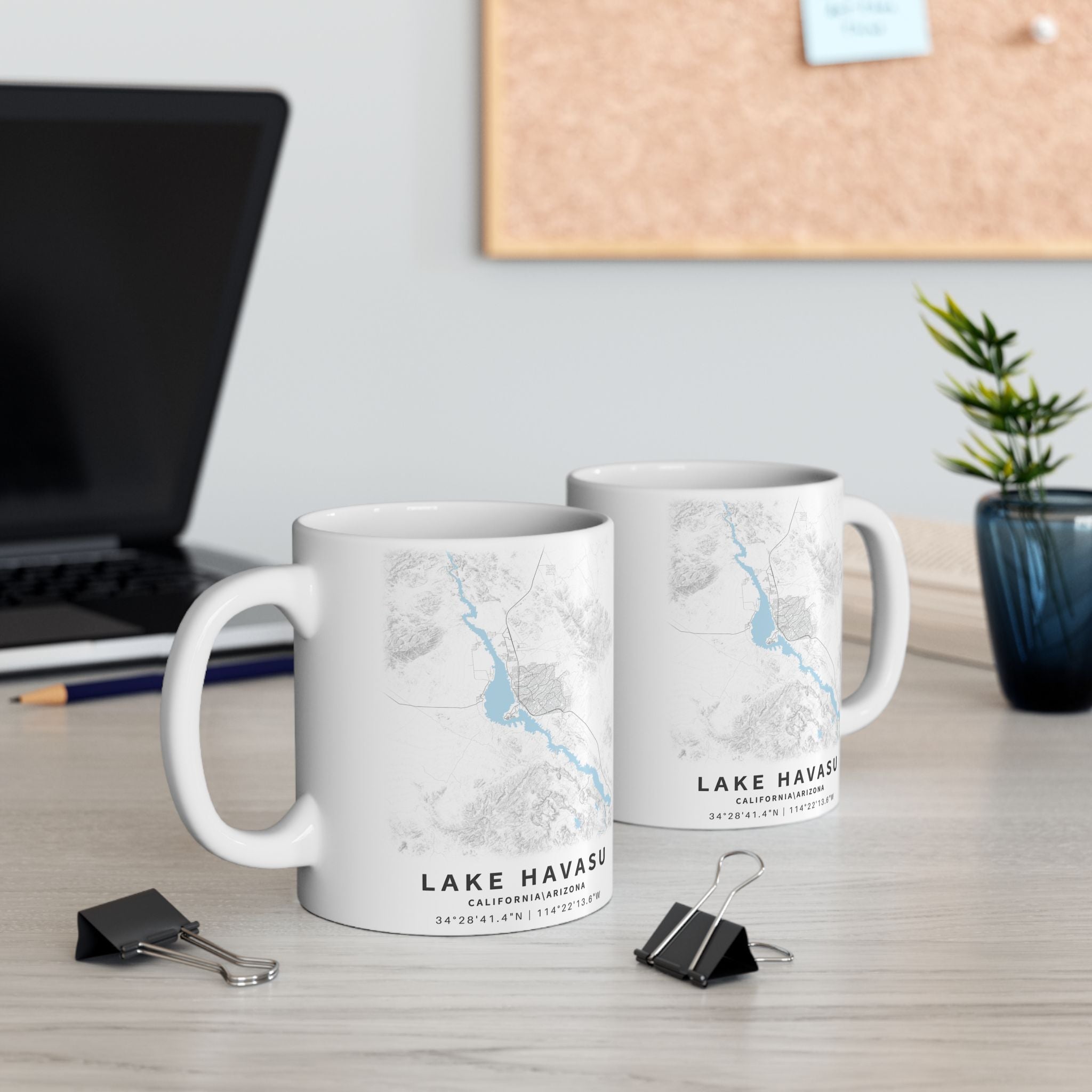 Lake Havasu Map Mug | Ceramic 11oz or 15oz, Lake Map Coffee Cup