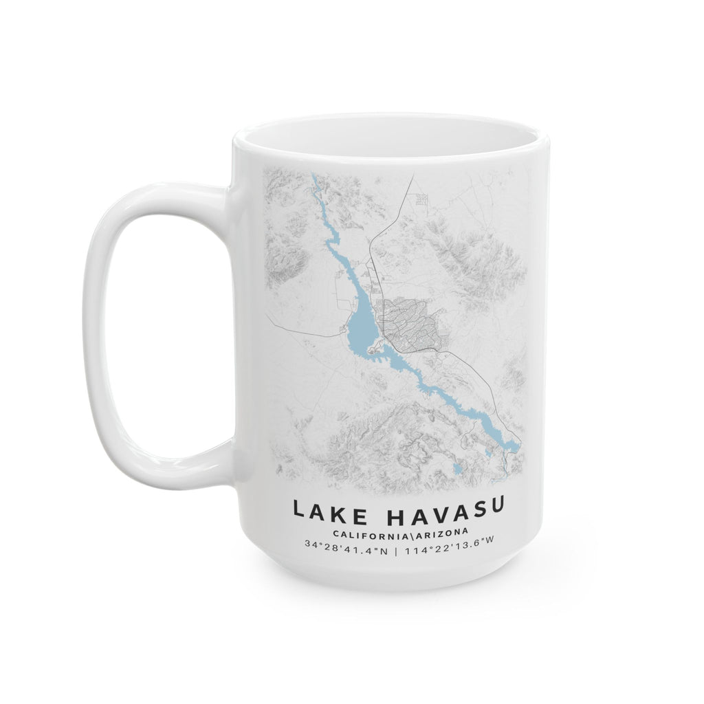 Lake Superior Map Mug | Ceramic 11oz or 15oz, Lake Map Coffee Cup