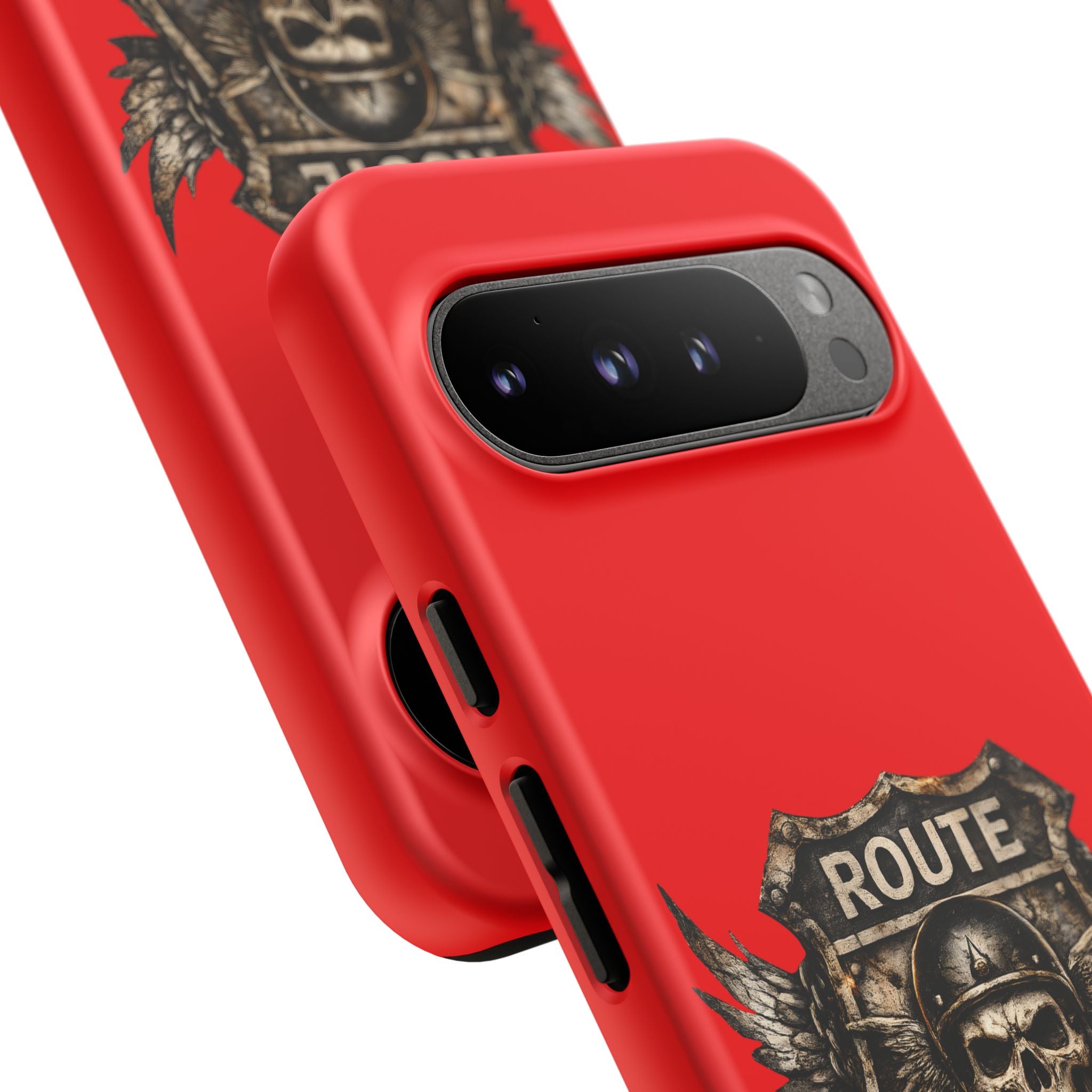 Route 66 Skull Helmet phone case | Motorcycle emblem, Ride the Legend