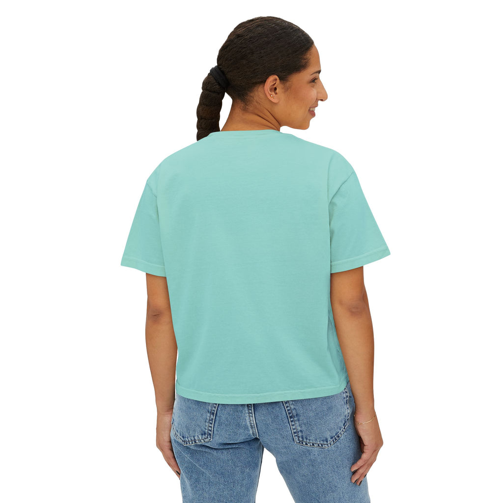River Life boxy tee | colorful river lettering, kayak, fishing graphics