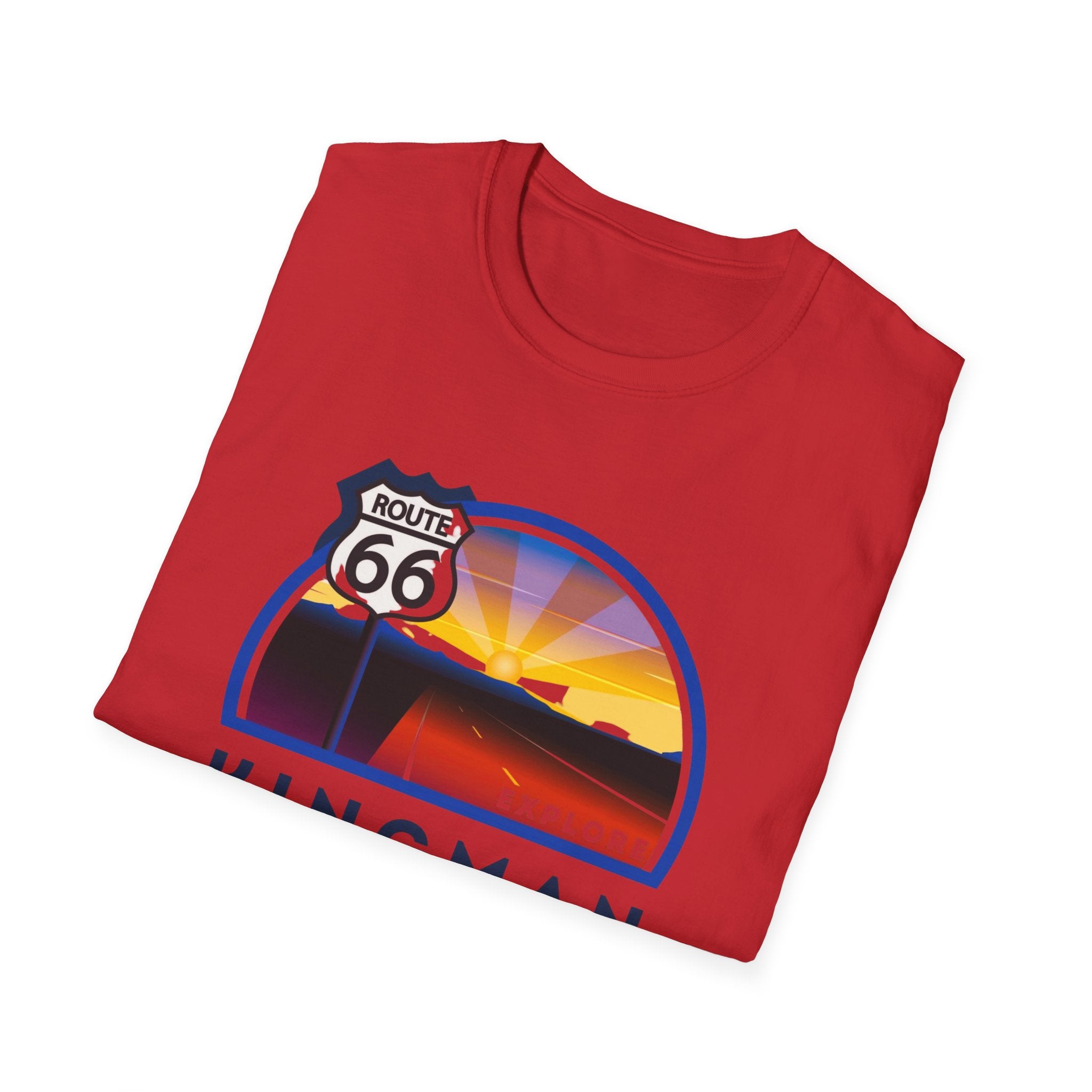 Route 66 Kingman Arizona Mens Womans Softstyle T-Shirt