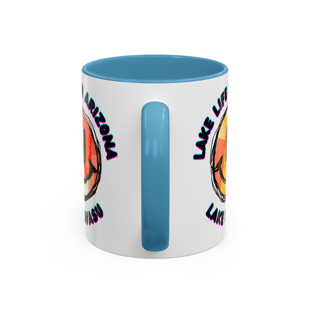 Lake Life in Arizona Smiley Mug | Lake Havasu Accent Coffee Mug