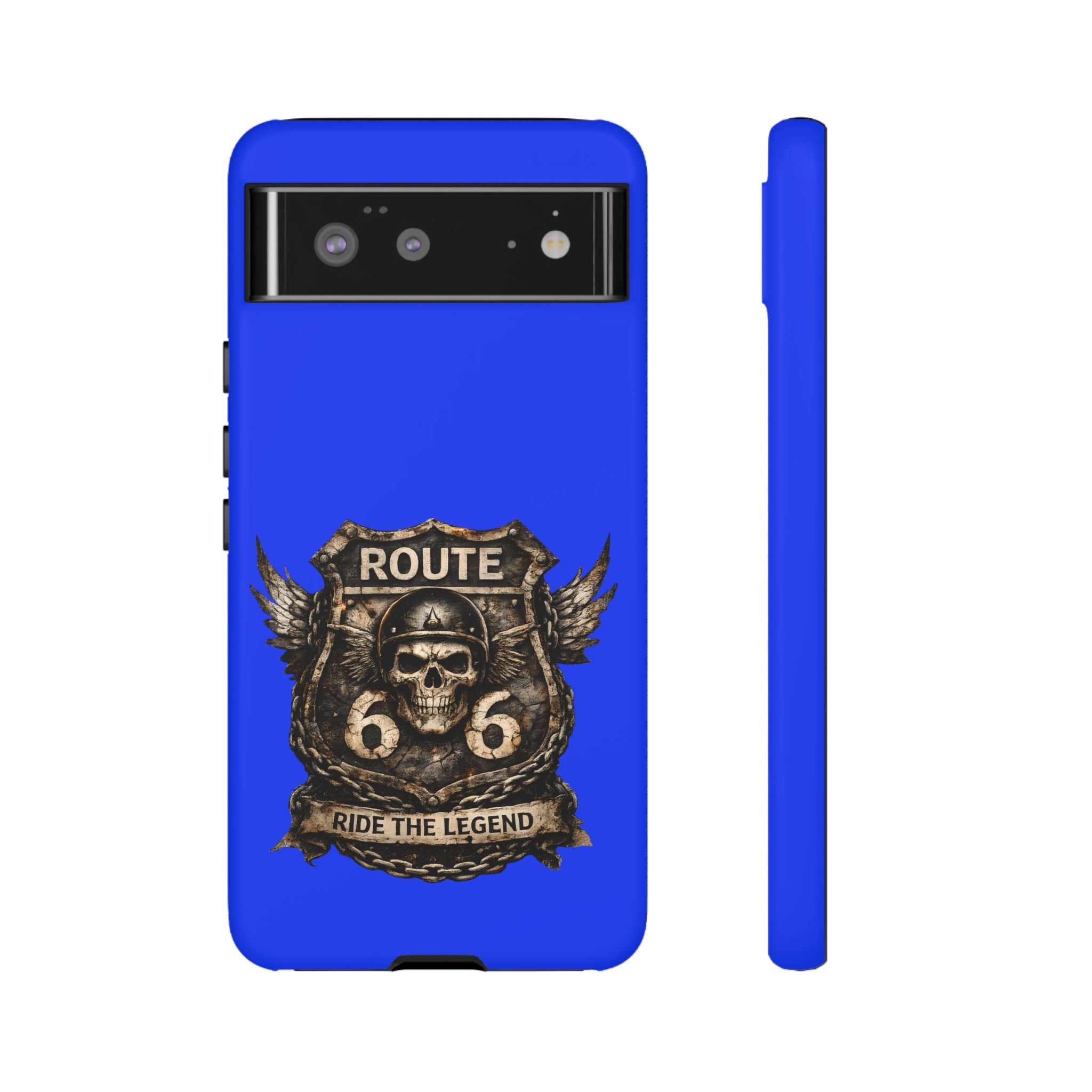 Route 66 Skull Helmet phone case | Motorcycle emblem, Ride the Legend