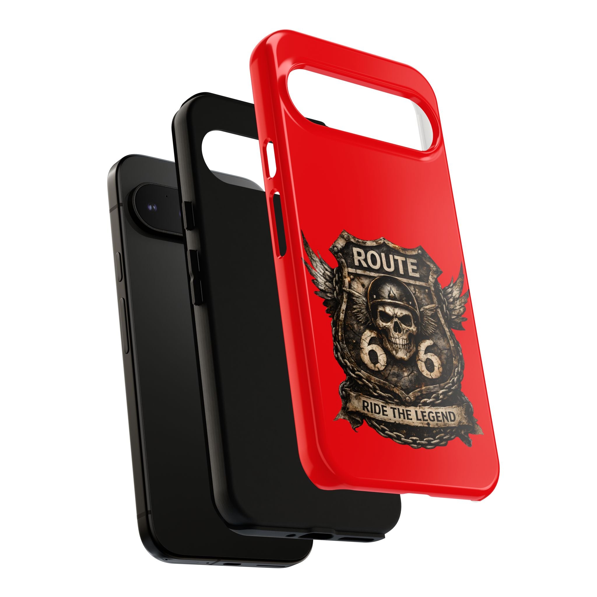 Route 66 Skull Helmet phone case | Motorcycle emblem, Ride the Legend