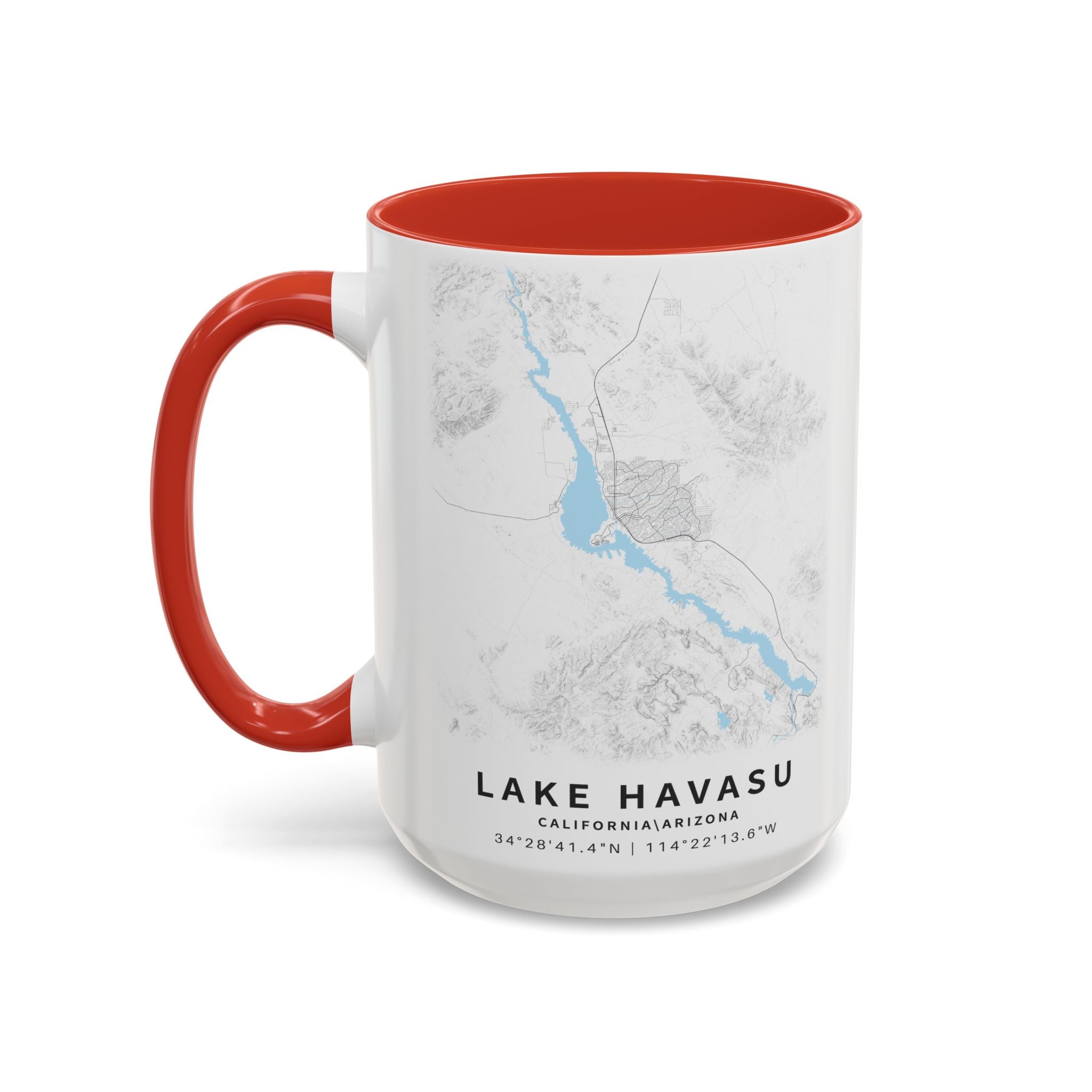Lake Havasu map Accent Coffee Mug | 11oz 15oz