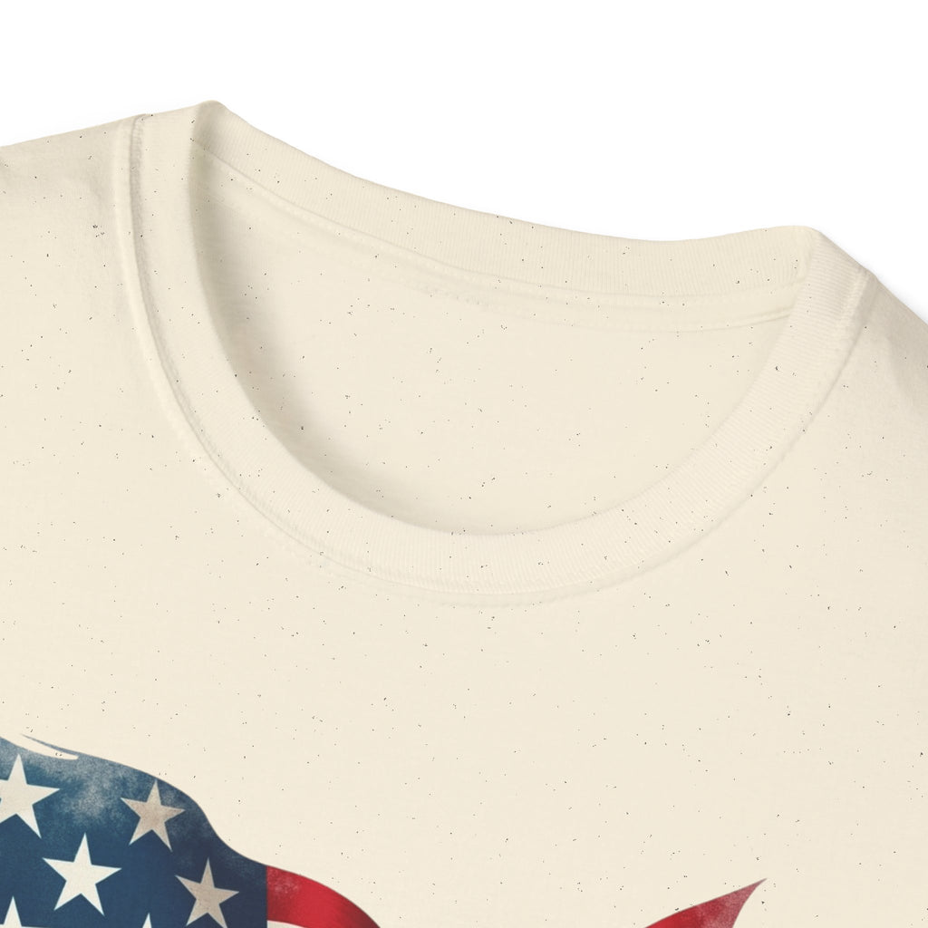 Route 66 Shield with American Flag T-Shirt | Vintage Road Trip Tee
