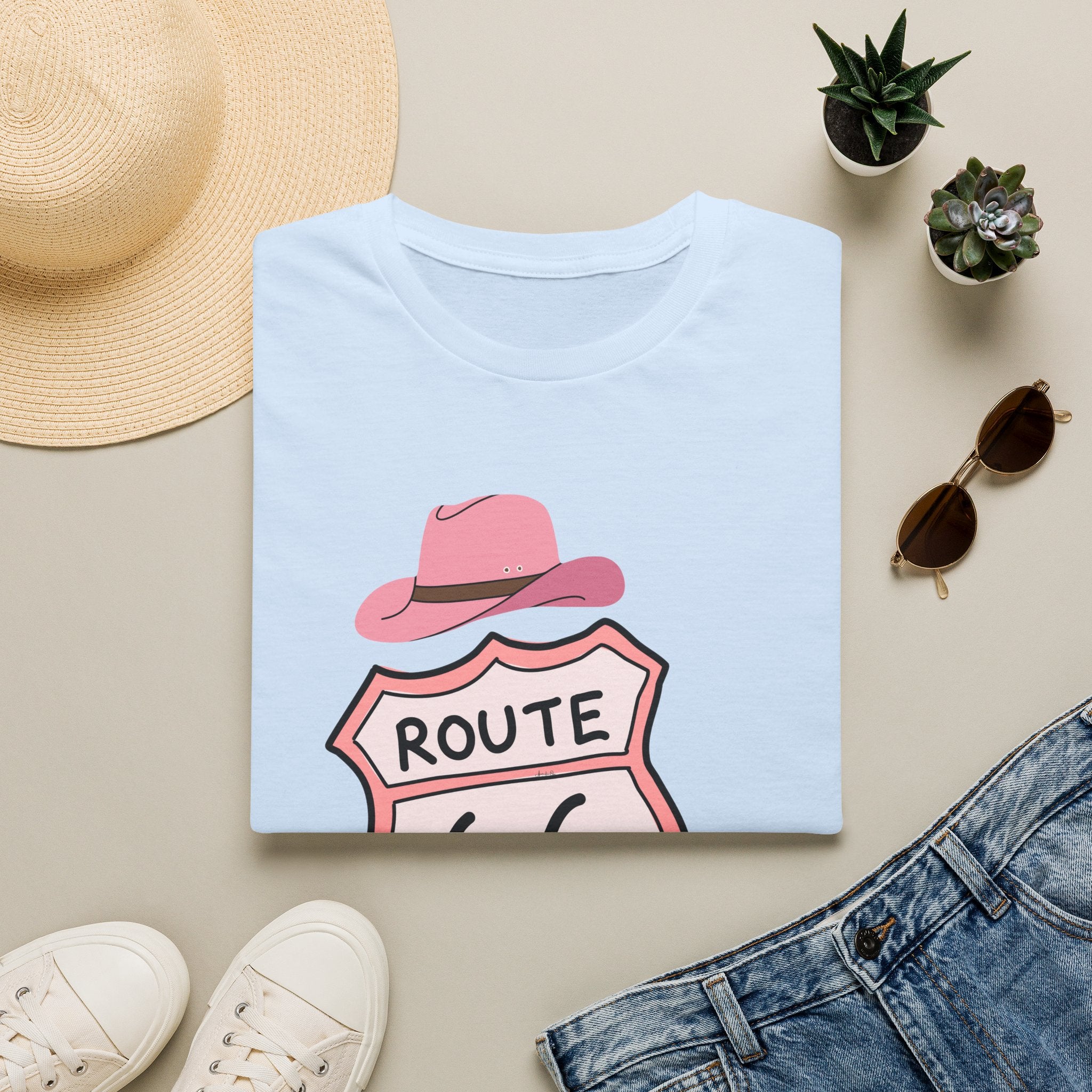 Route 66 Softstyle T-Shirt, Get Your Kick's On, Men Women, Unisex Tee Gift, Travel Highway Shirt
